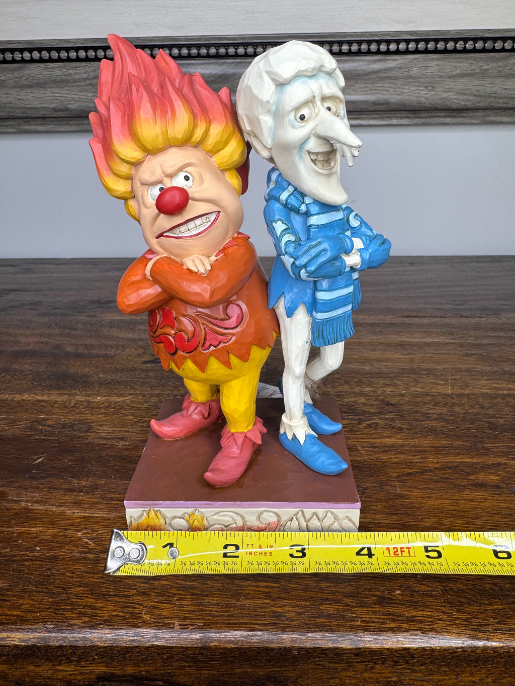 Jim Shore Heartwood Creek Heat and Snow Miser Back to Back w Box