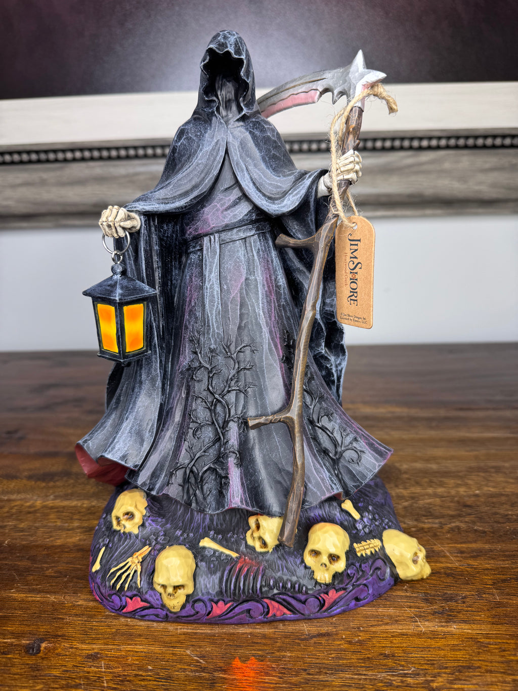 Jim Shore Heartwood Creek Grim Reaper w/ LED Lights NIB