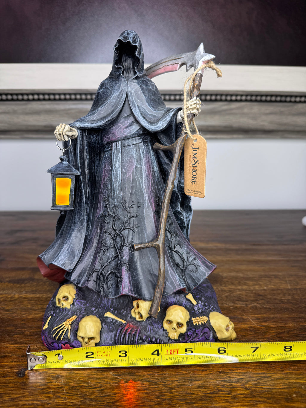 Jim Shore Heartwood Creek Grim Reaper w/ LED Lights NIB