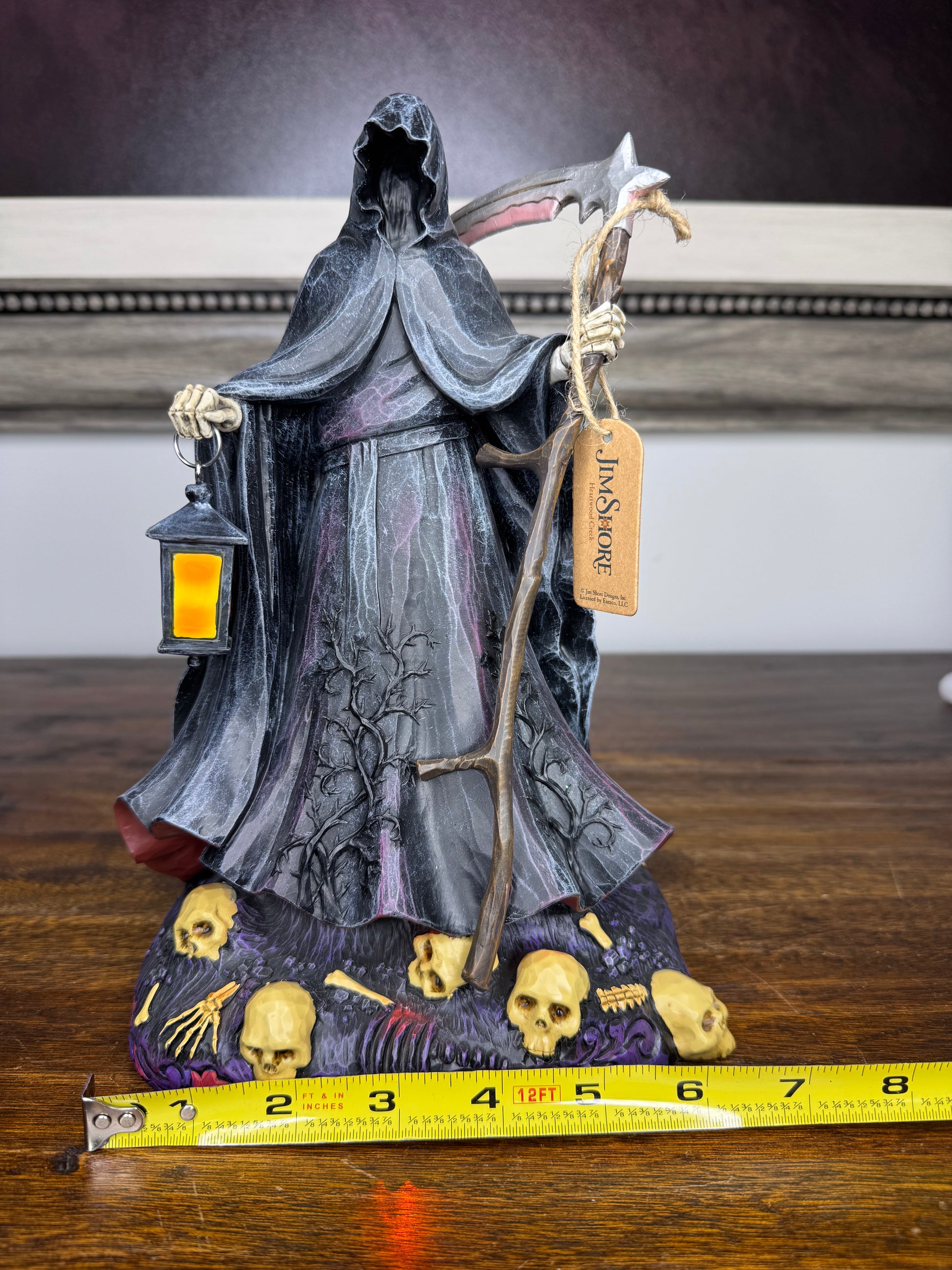 Jim Shore Heartwood Creek Grim Reaper w/ LED Lights NIB