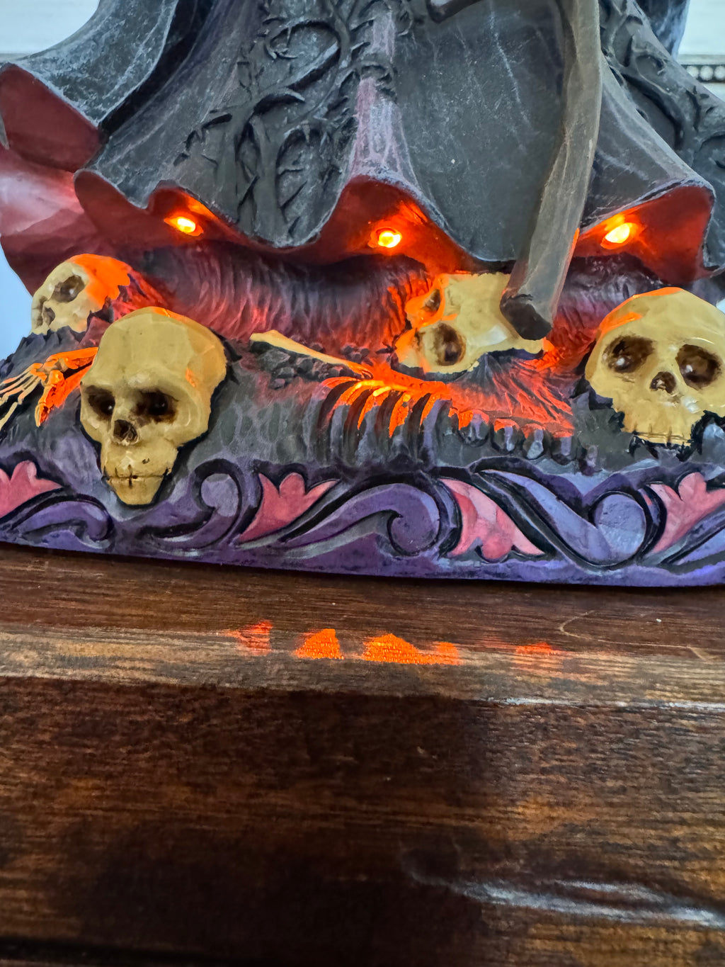 Jim Shore Heartwood Creek Grim Reaper w/ LED Lights NIB
