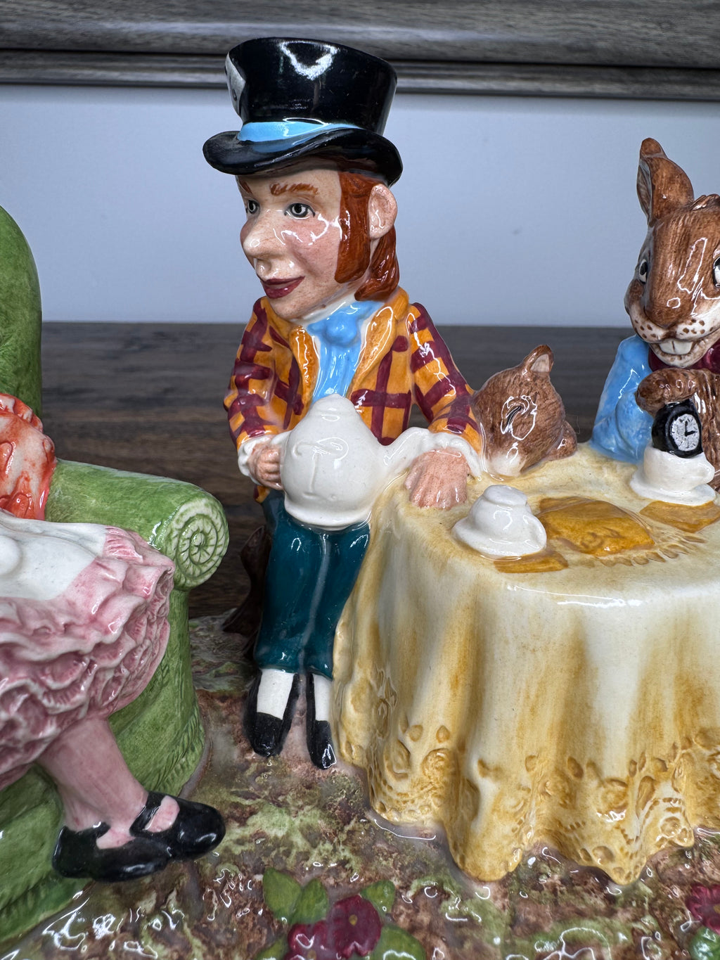 1998 Limited Ed Beswick Alice and Wonderland Tea Party Figurine