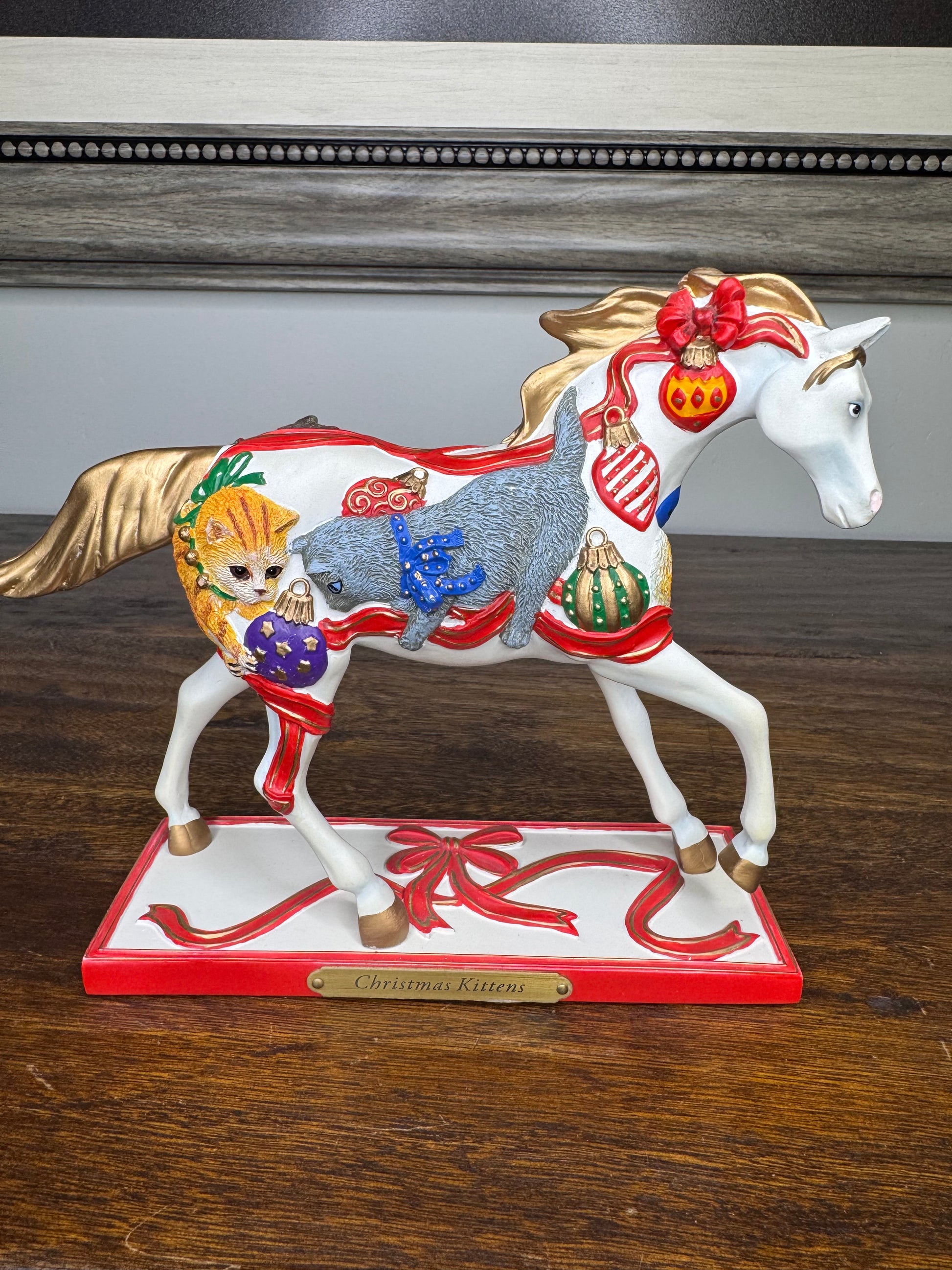 Trail of Painted Ponies Christmas Kittens 1 Ed w/Original Box