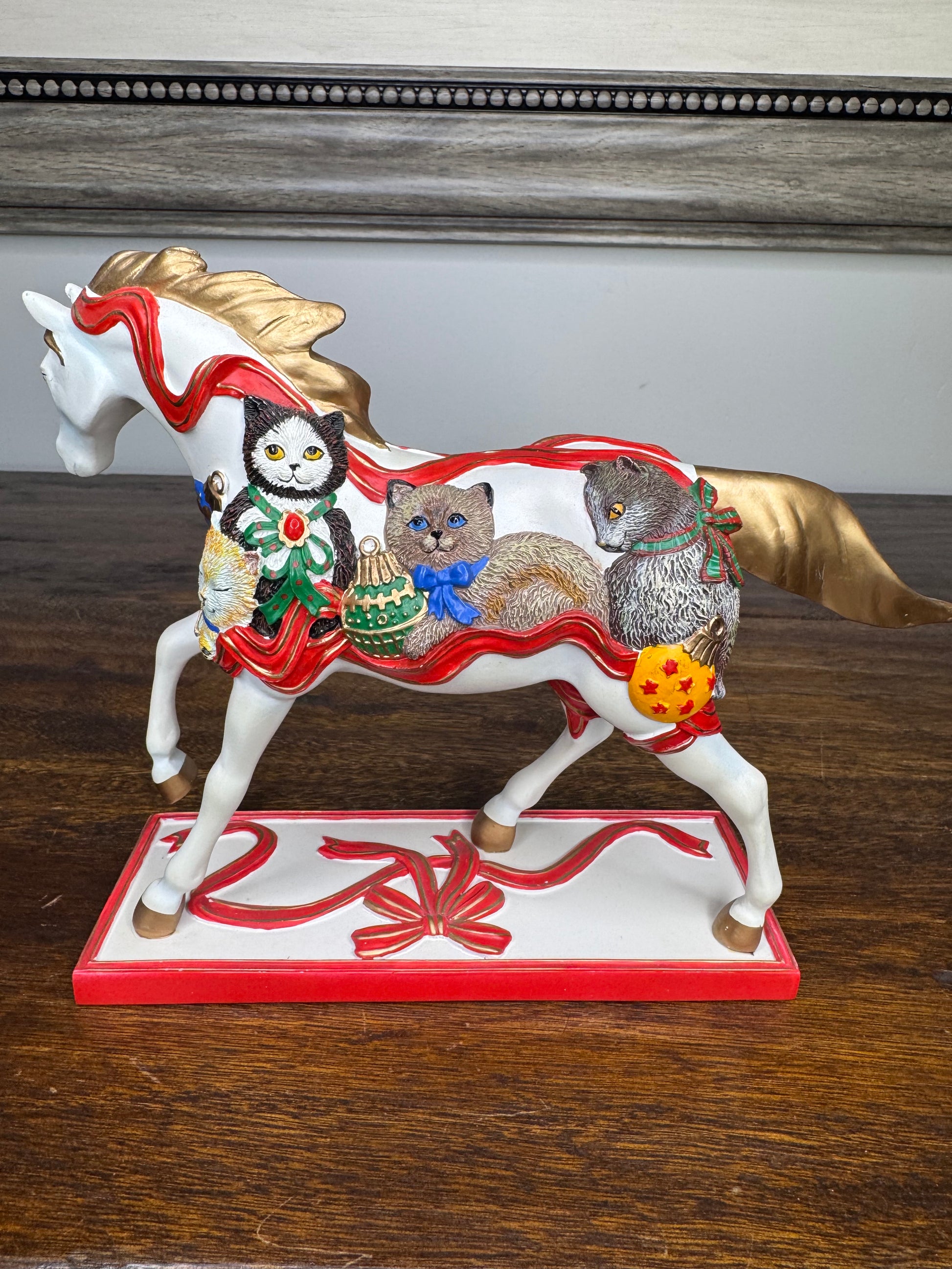 Trail of Painted Ponies Christmas Kittens 1 Ed w/Original Box