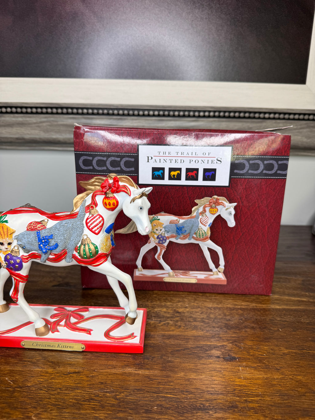 Trail of Painted Ponies Christmas Kittens 1 Ed w/Original Box