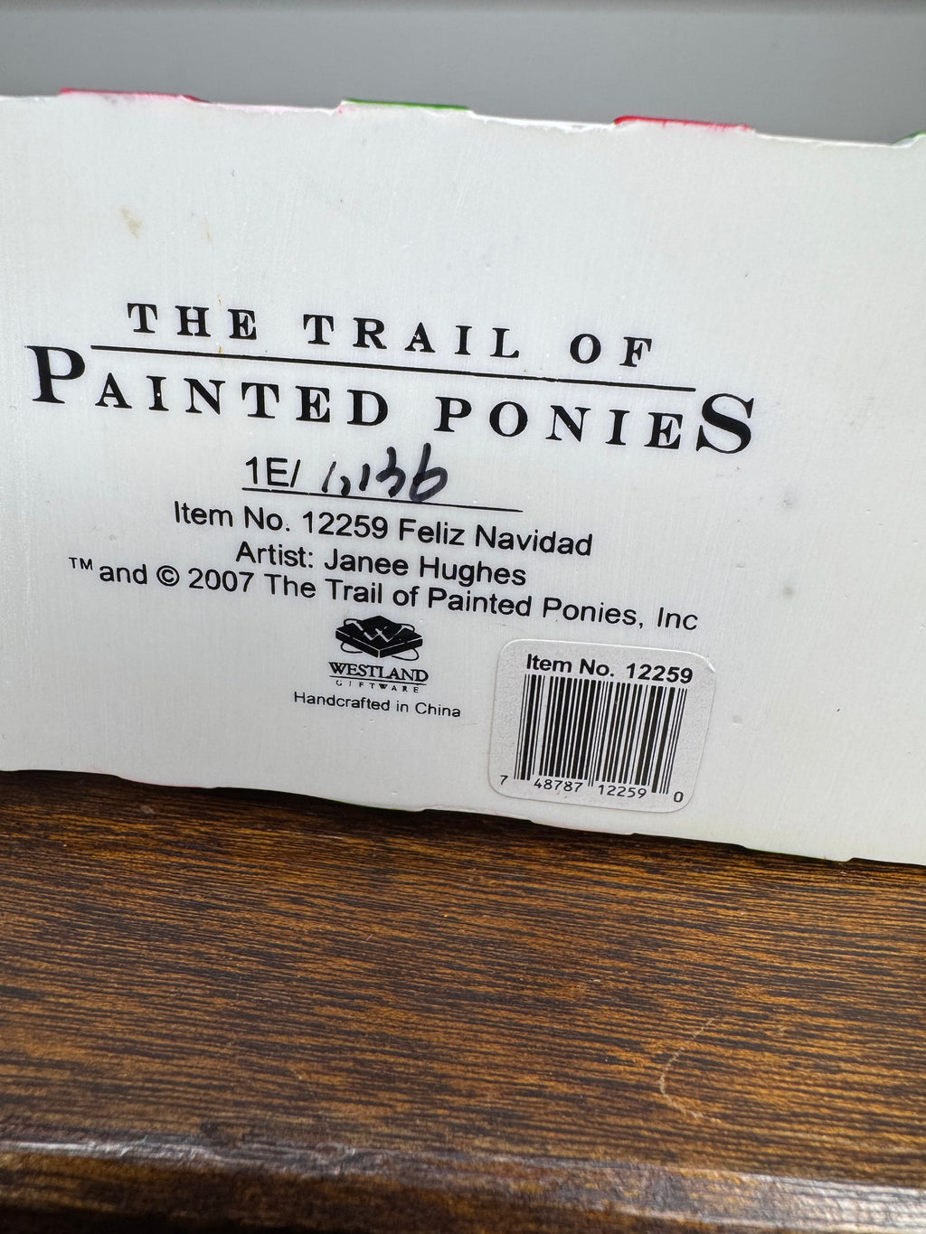 Trail of Painted Ponies Feliz Navidad 1st Ed w/ Original Box