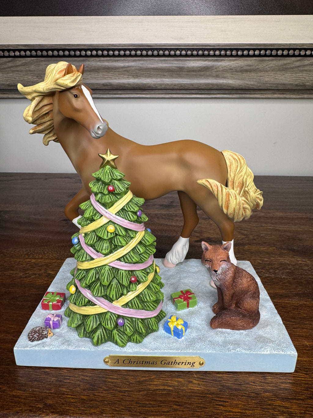 New in Box Trail of Painted Ponies "A Christmas Gathering"