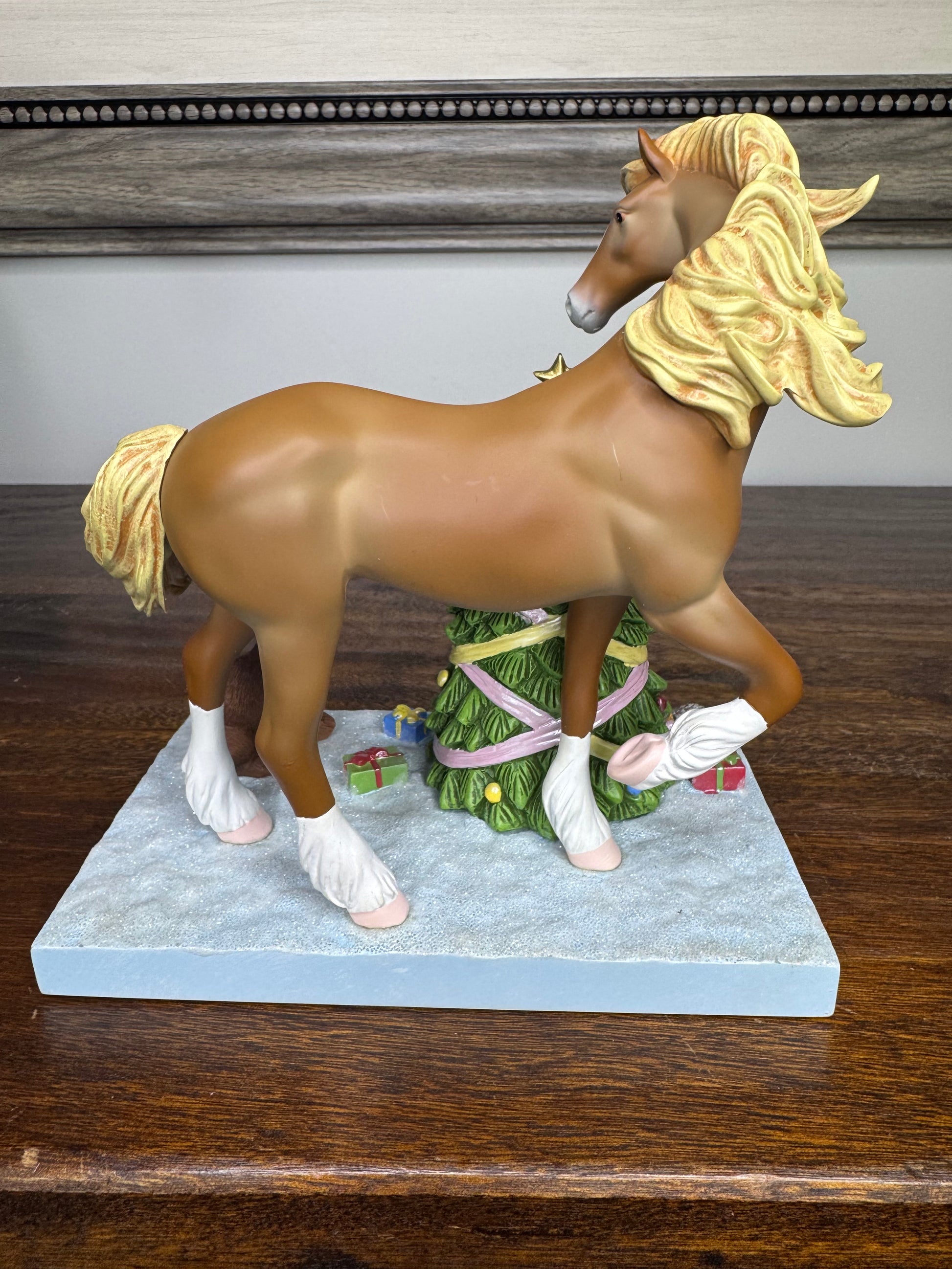 New in Box Trail of Painted Ponies "A Christmas Gathering"