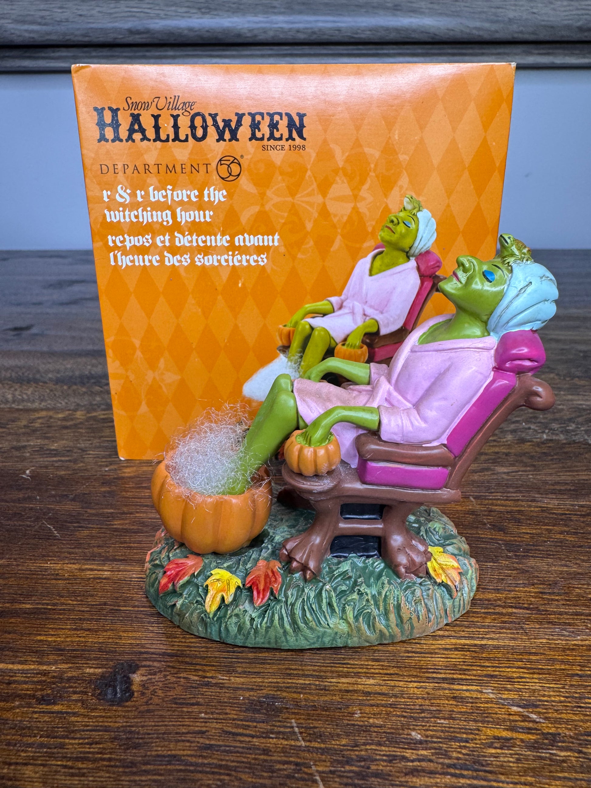 Dept 56 Snow Village Halloween Accessory "R &R Before The Witching Hour"