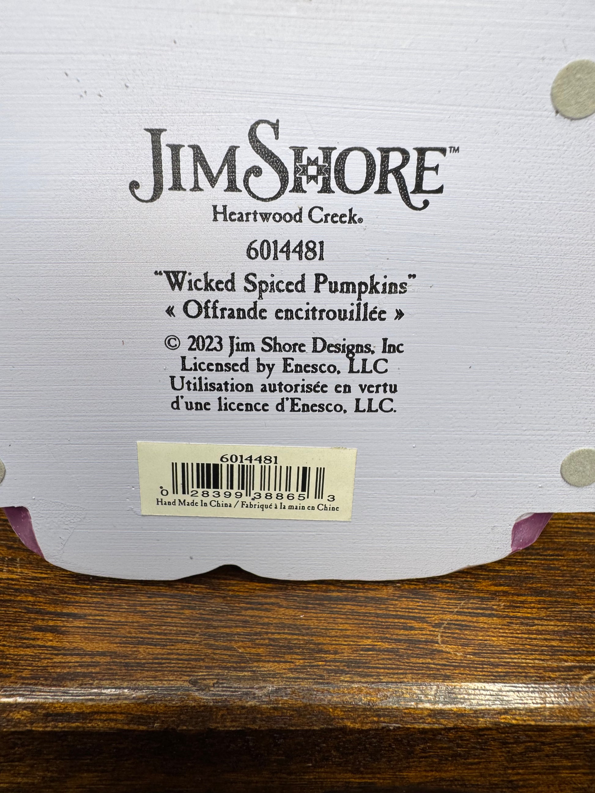 New in Box Jim Shore Heartwood Creek "Wicked Spiced Pumpkins" Witch Figurine