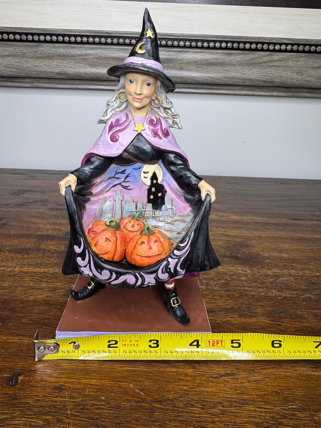 New in Box Jim Shore Heartwood Creek "Wicked Spiced Pumpkins" Witch Figurine