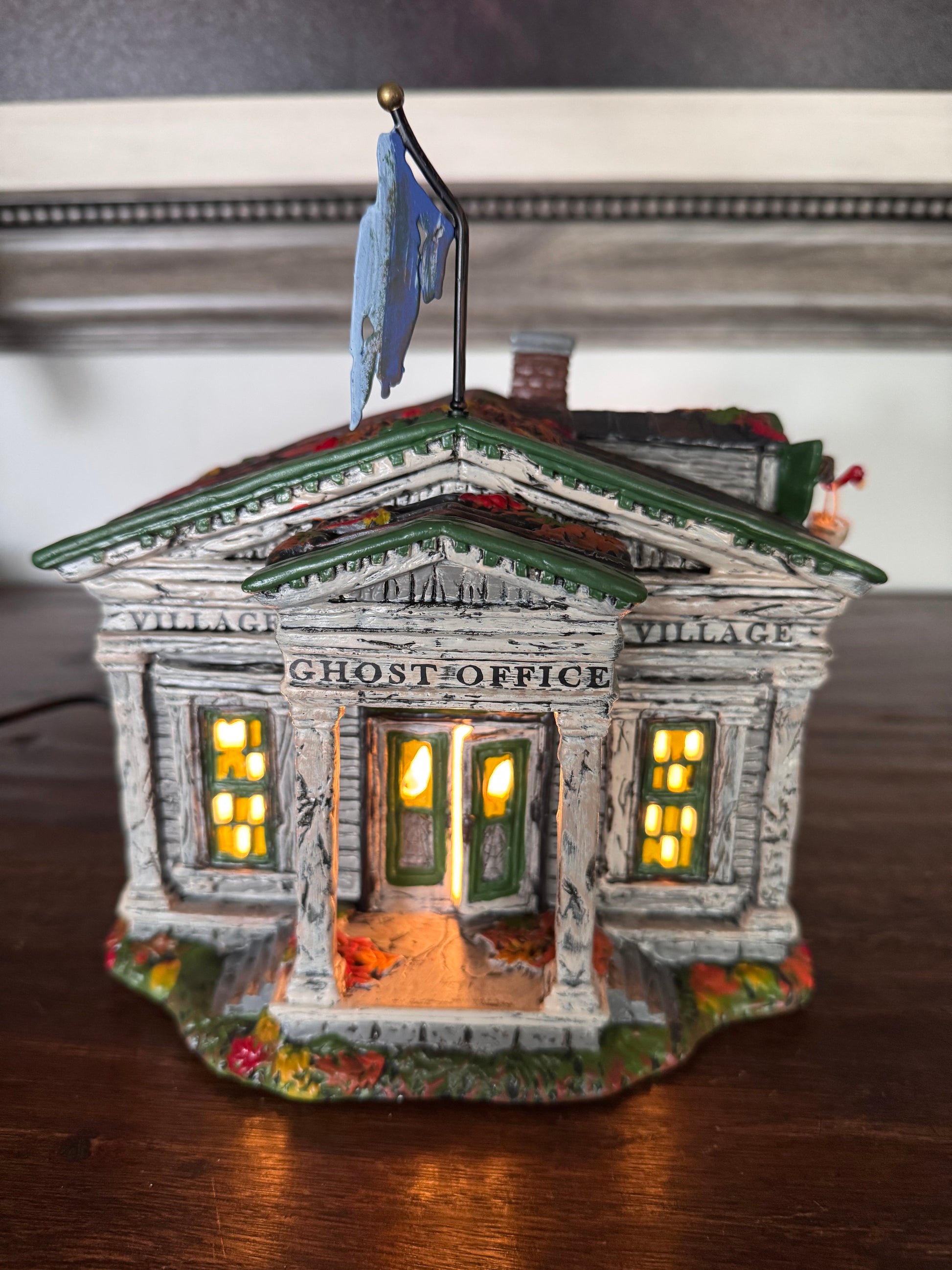 Dept 56 Snow Village Halloween "Ghost Office" New in Box