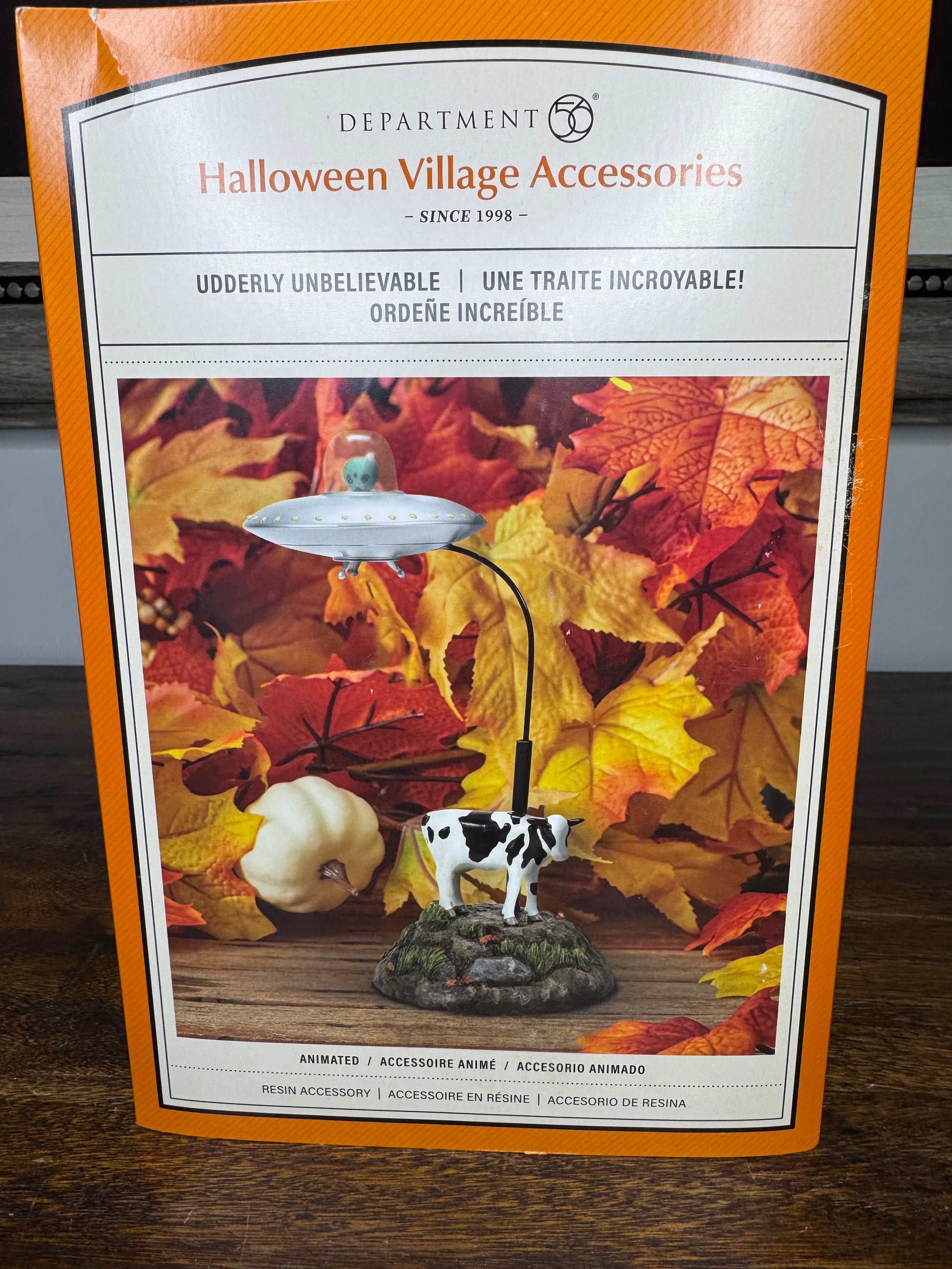Dept 56 Village Cross  Halloween Accessory "Udderly Unbelievable" New in Box