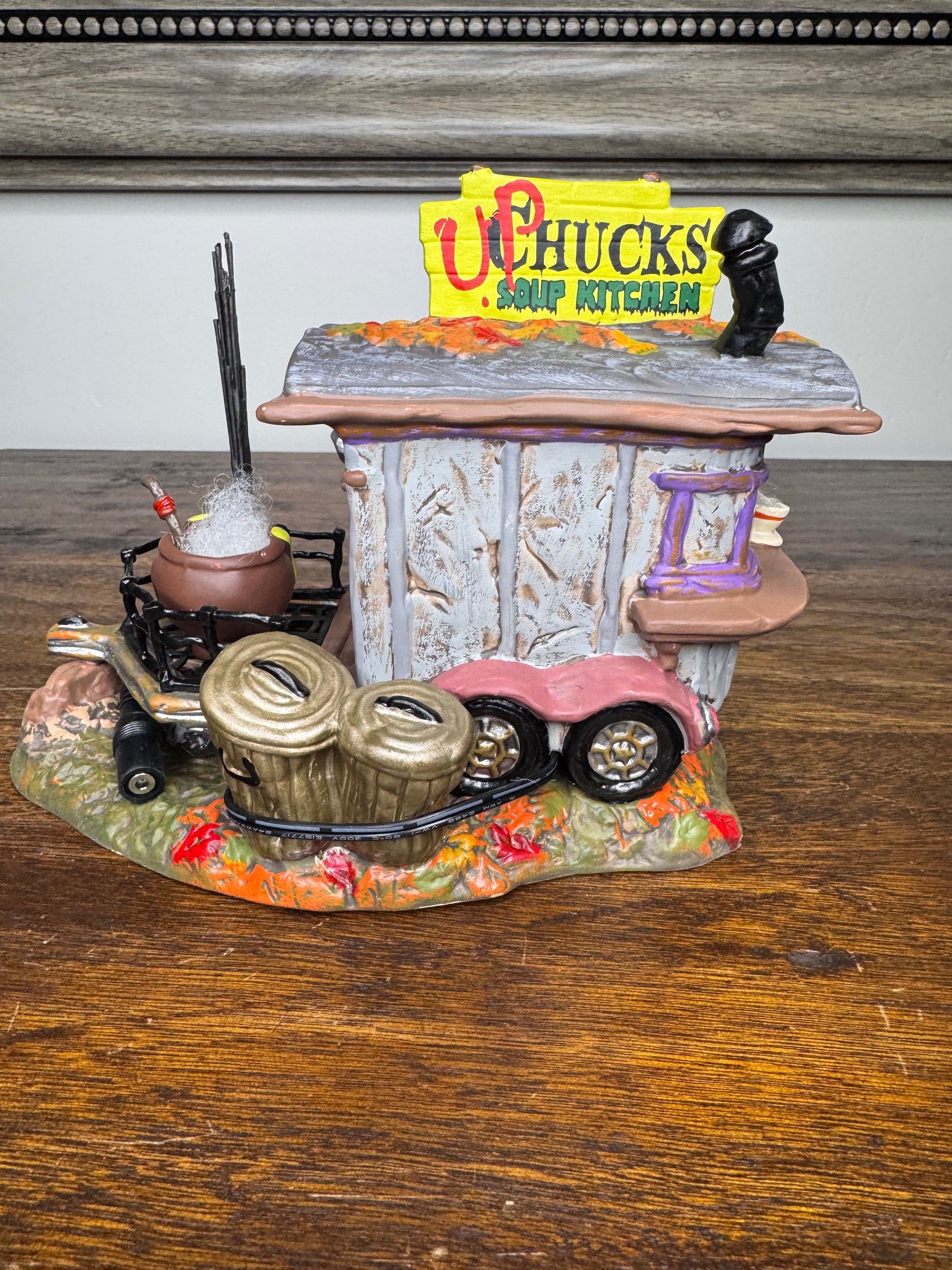 Dept 56 Snow Village Halloween "Upchuck's Soup Kitchen" Light up Building New in Box