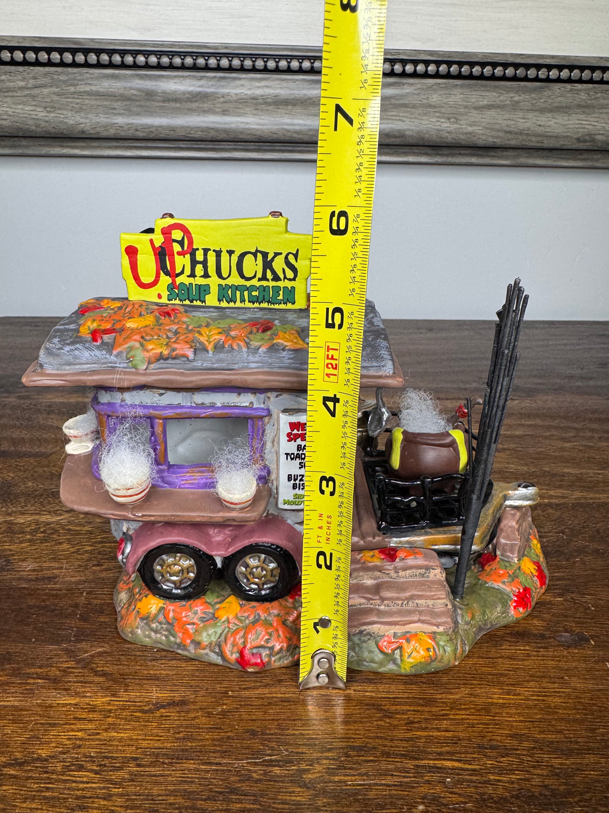 Dept 56 Snow Village Halloween "Upchuck's Soup Kitchen" Light up Building New in Box