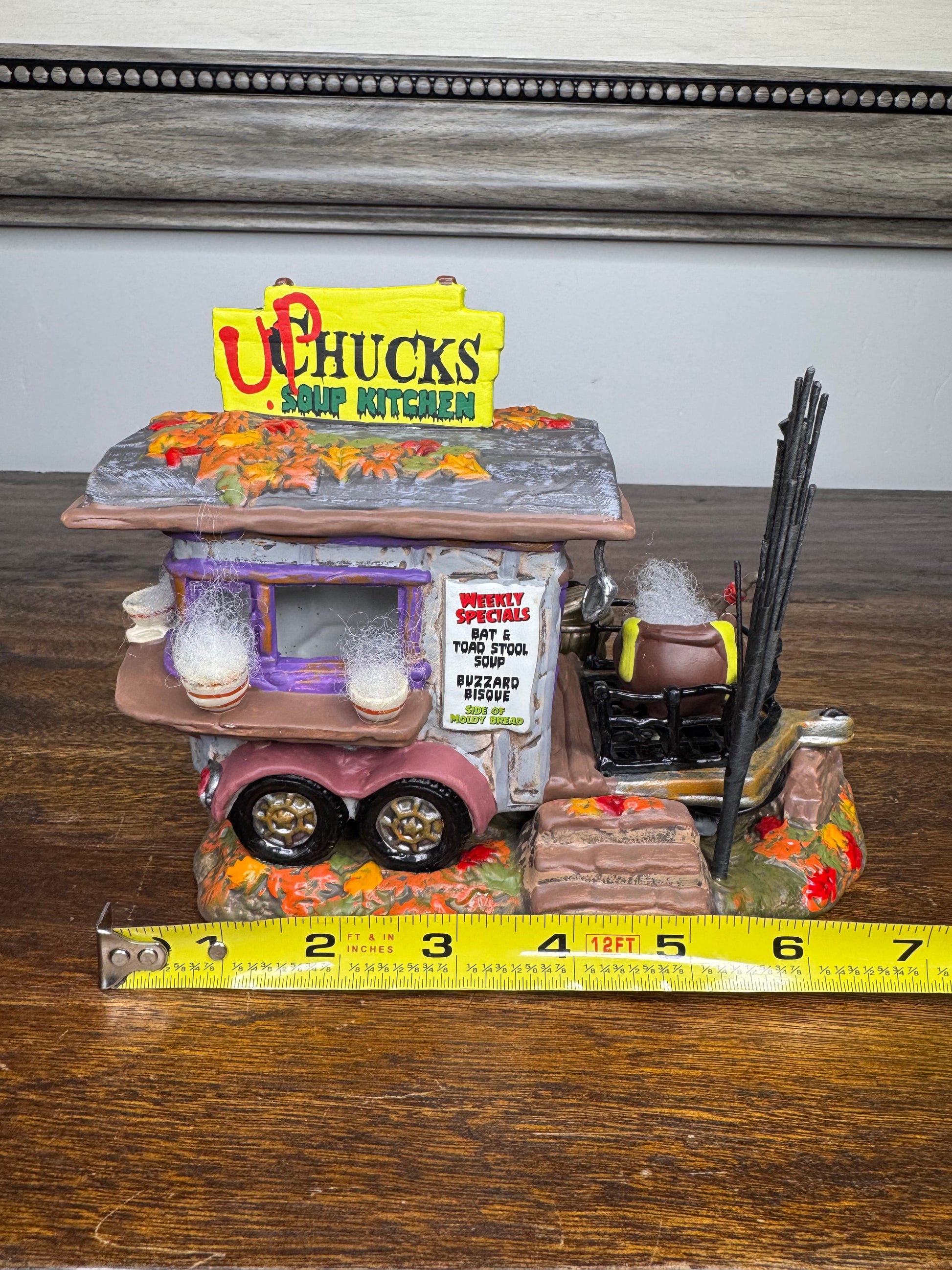 Dept 56 Snow Village Halloween "Upchuck's Soup Kitchen" Light up Building New in Box