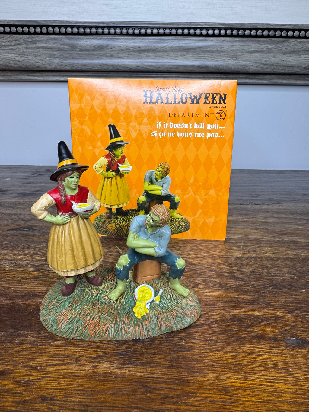 Dept 56 Snow Village Halloween Accessory "If It Doesn't Kill You..."