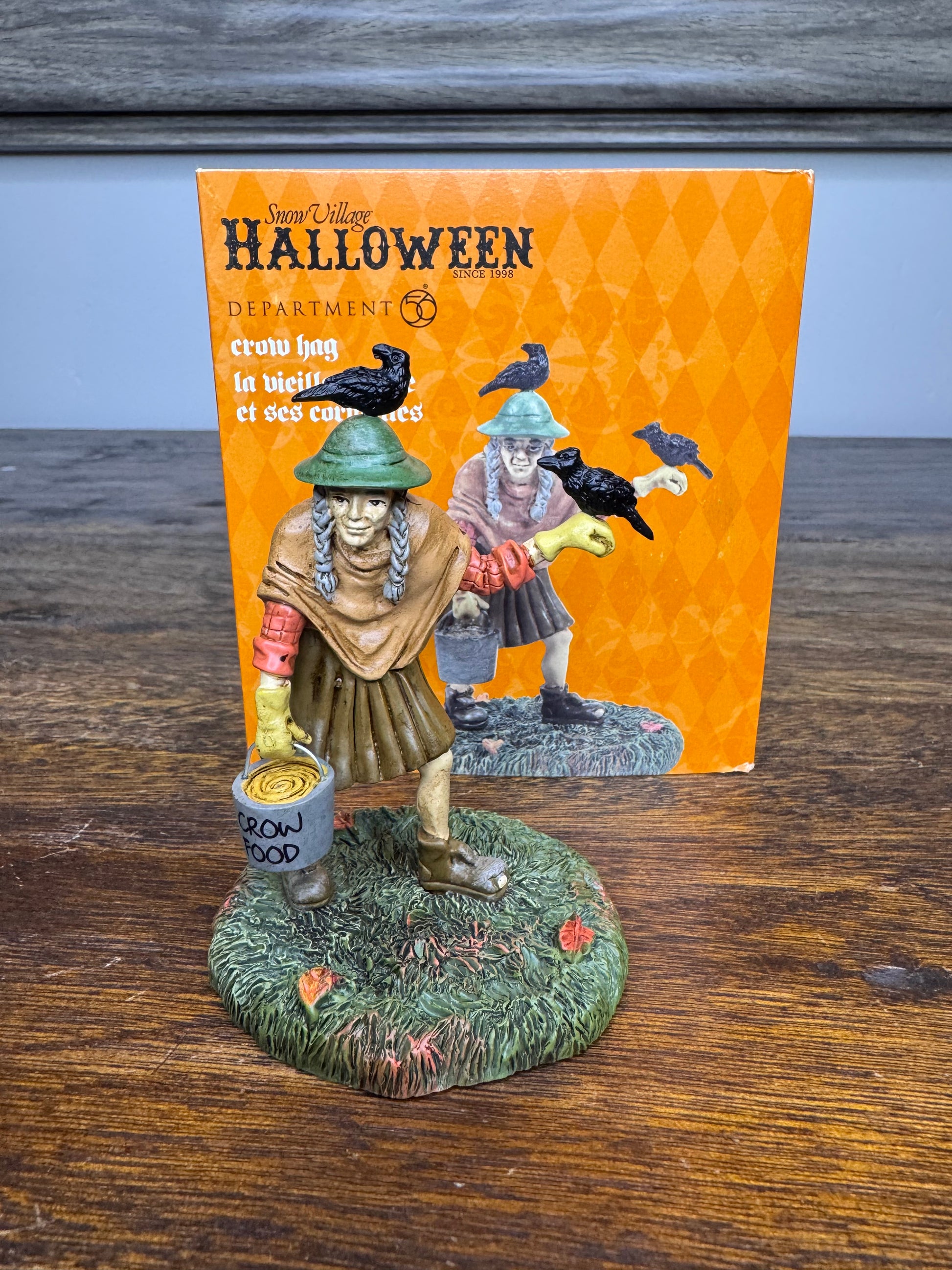 Dept 56 Snow Village Halloween Accessory " Crow Hag"
