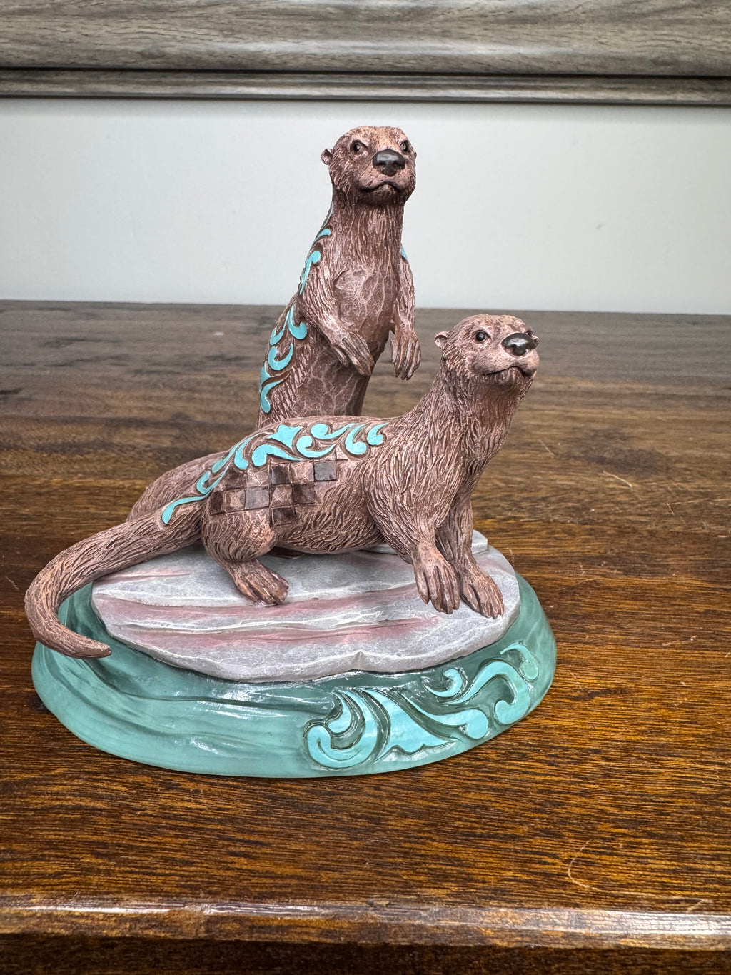Jim Shore Heartwood Creek River Otter Pair NIB