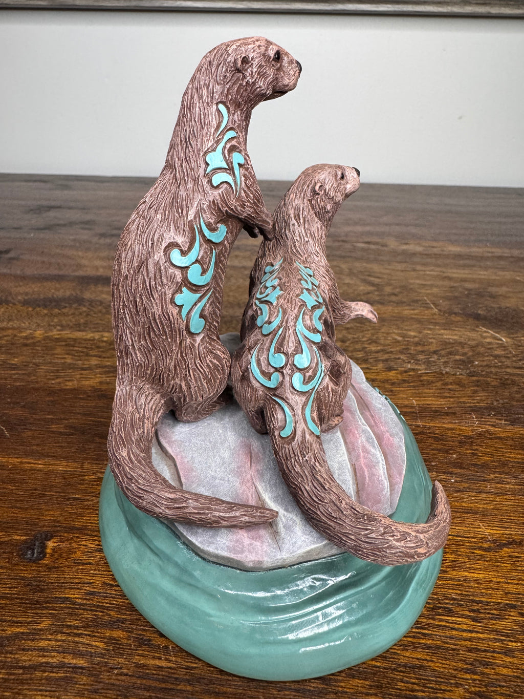 Jim Shore Heartwood Creek River Otter Pair NIB