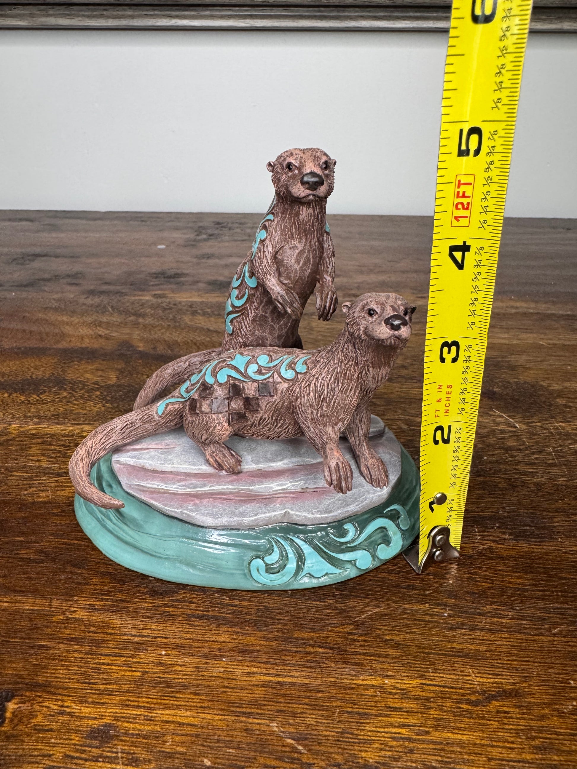 Jim Shore Heartwood Creek River Otter Pair NIB