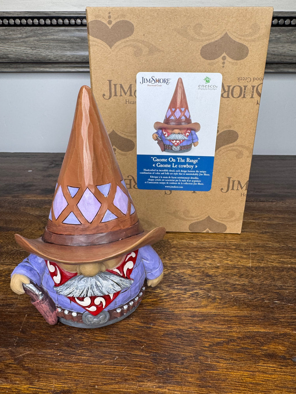 Jim Shore Heartwood Creek Cowboy Gnome NIB