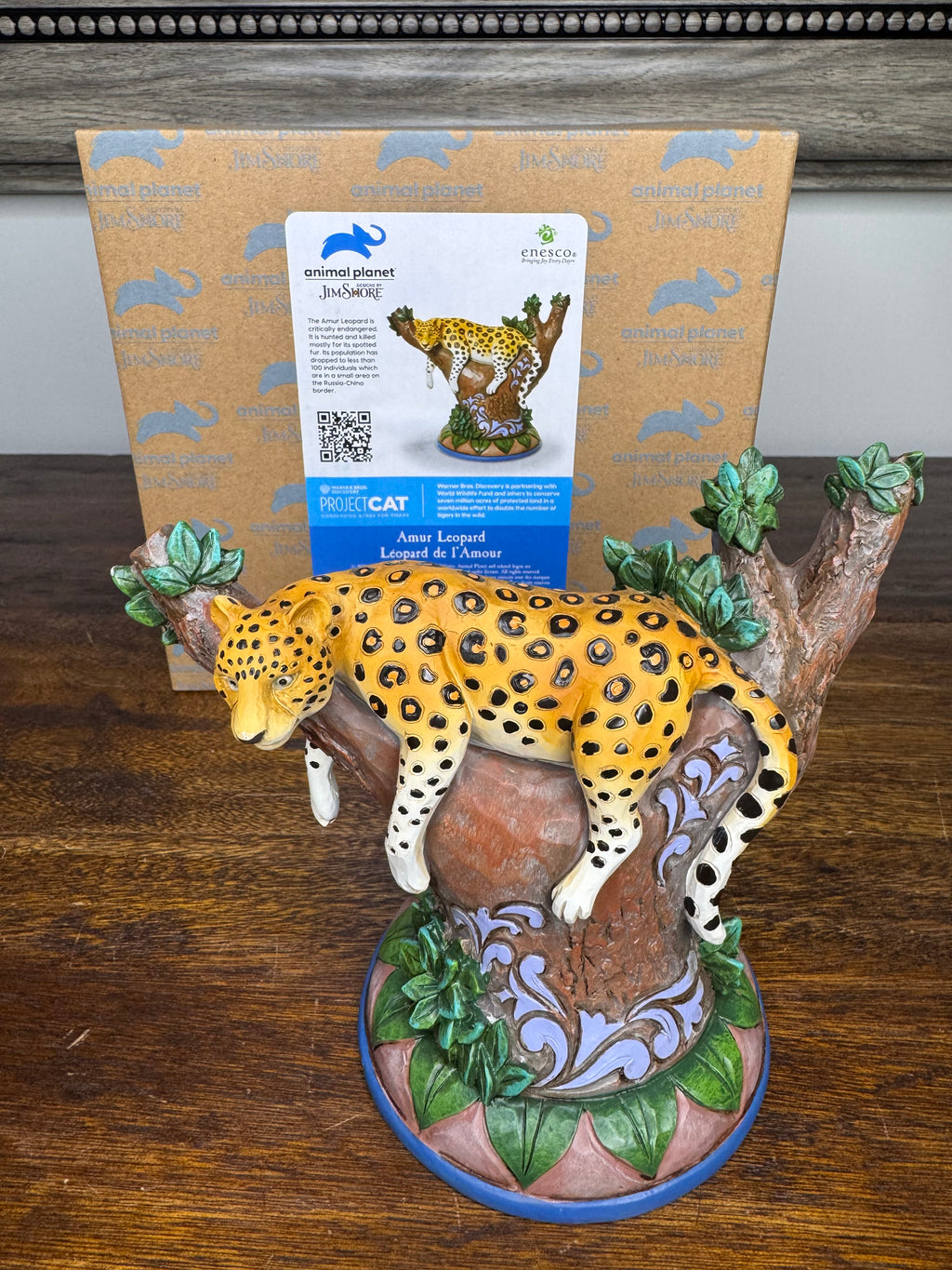 Jim Shore Heartwood Creek Amur Leopard NIB