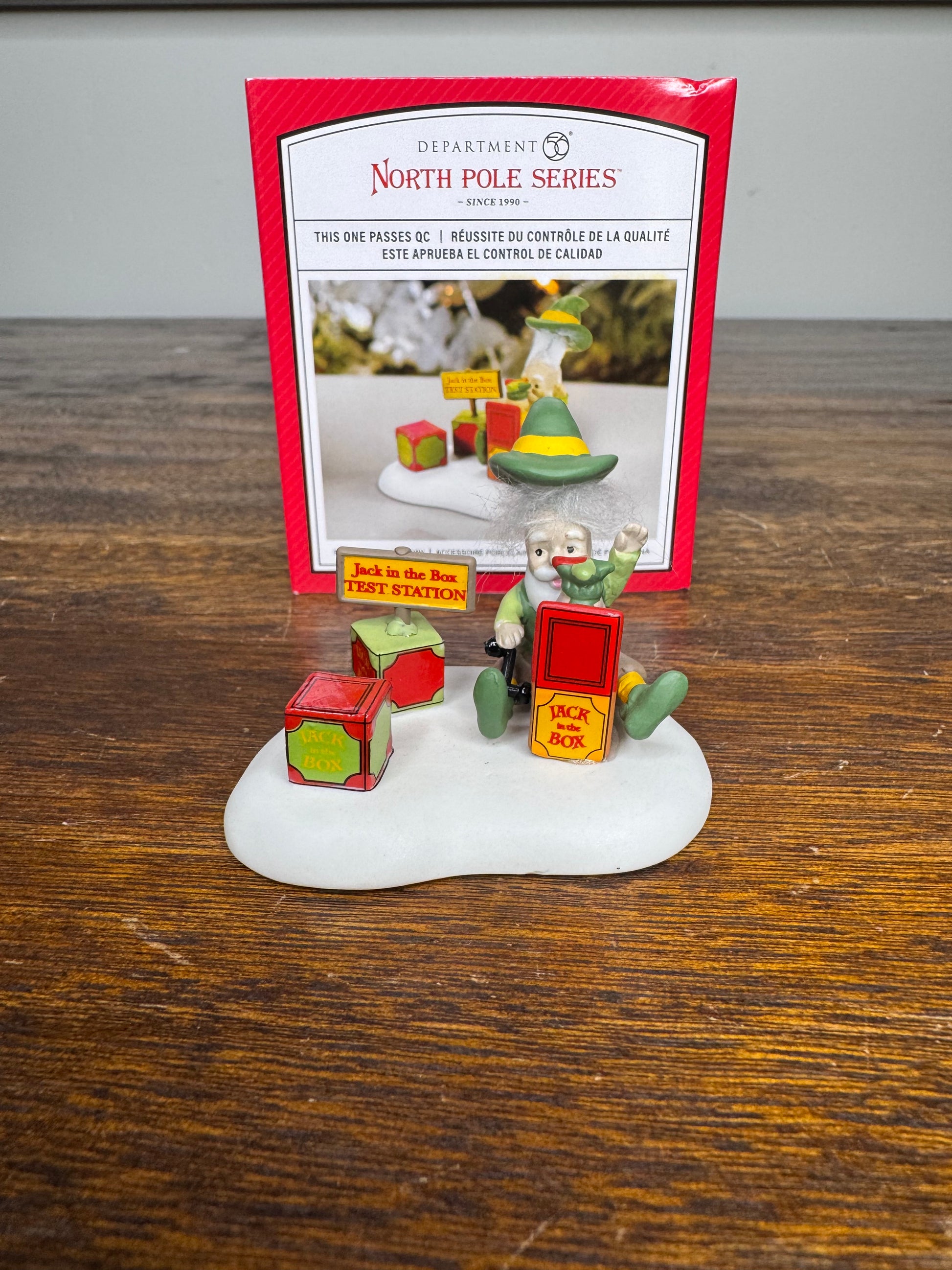 Dept 56 North Pole Village Accessory "This One Passes QC" NIB