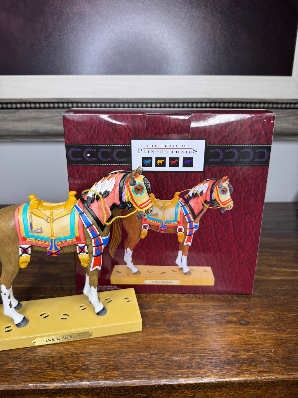 Trail of Painted Ponies Buffalo Medicine Figurine NIB