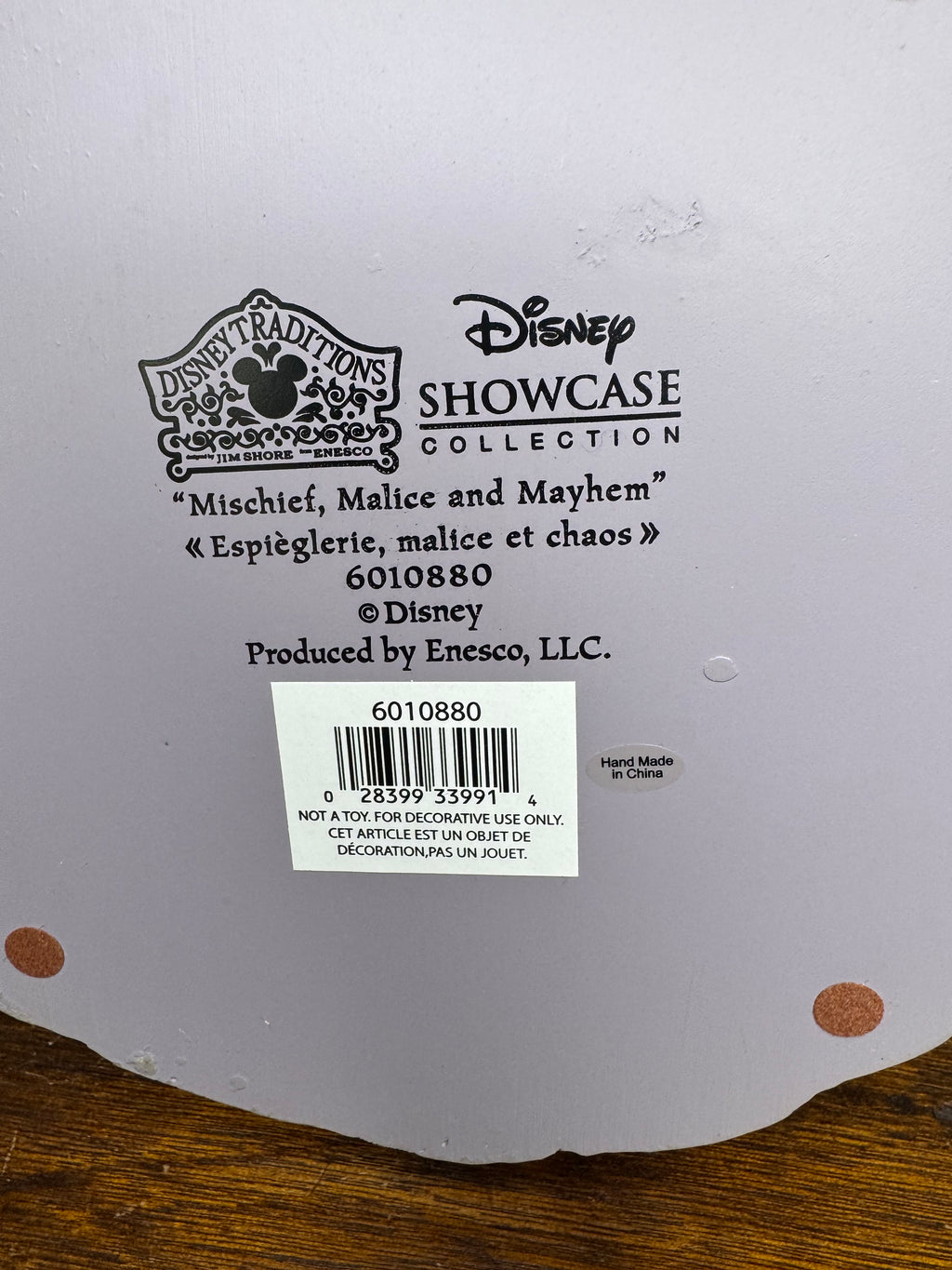 Disney Traditions Jim Shore Vilains Carved by Heart NIB