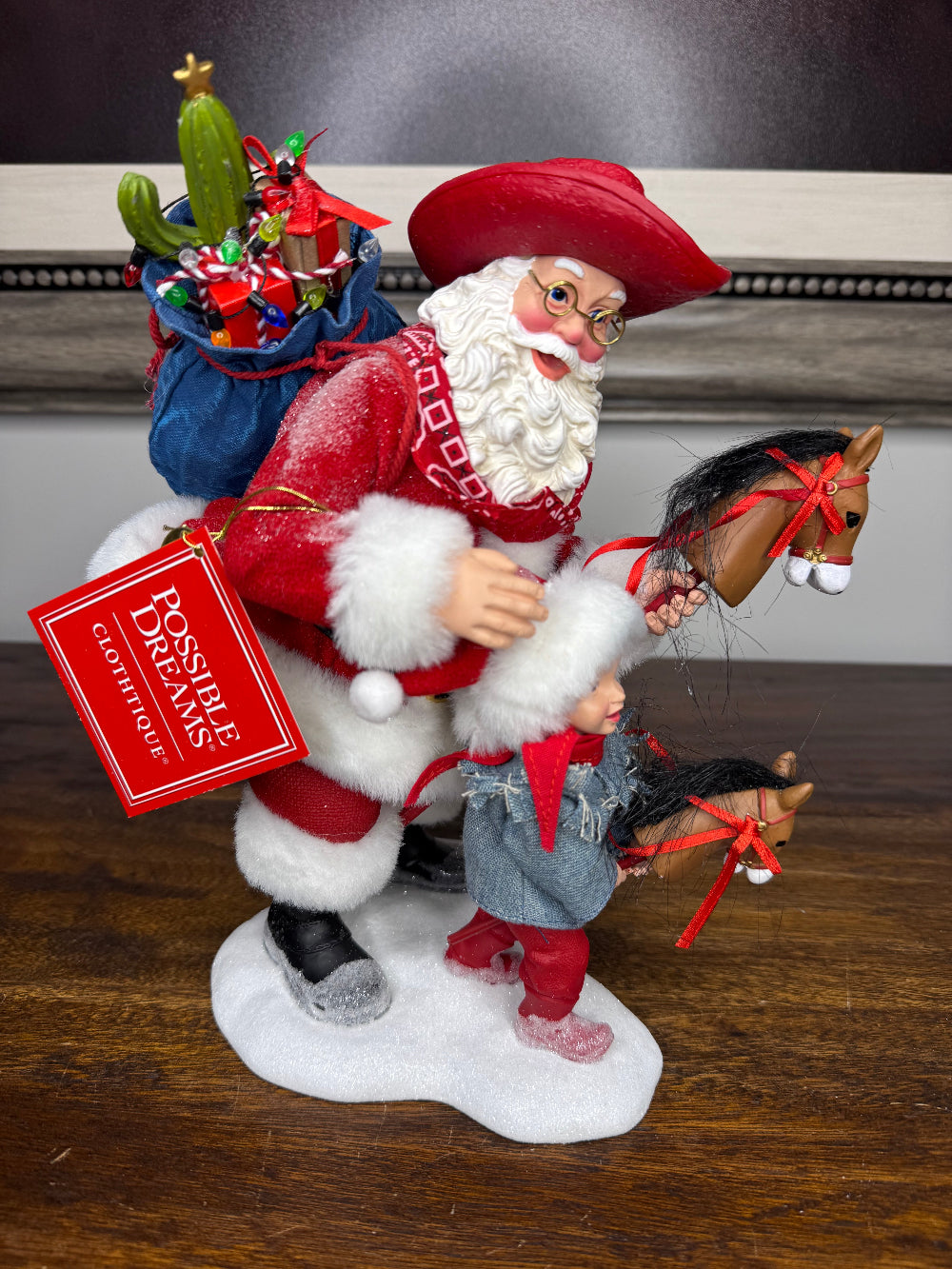 Dept 56 Possible Dreams Round Up Santa NIB