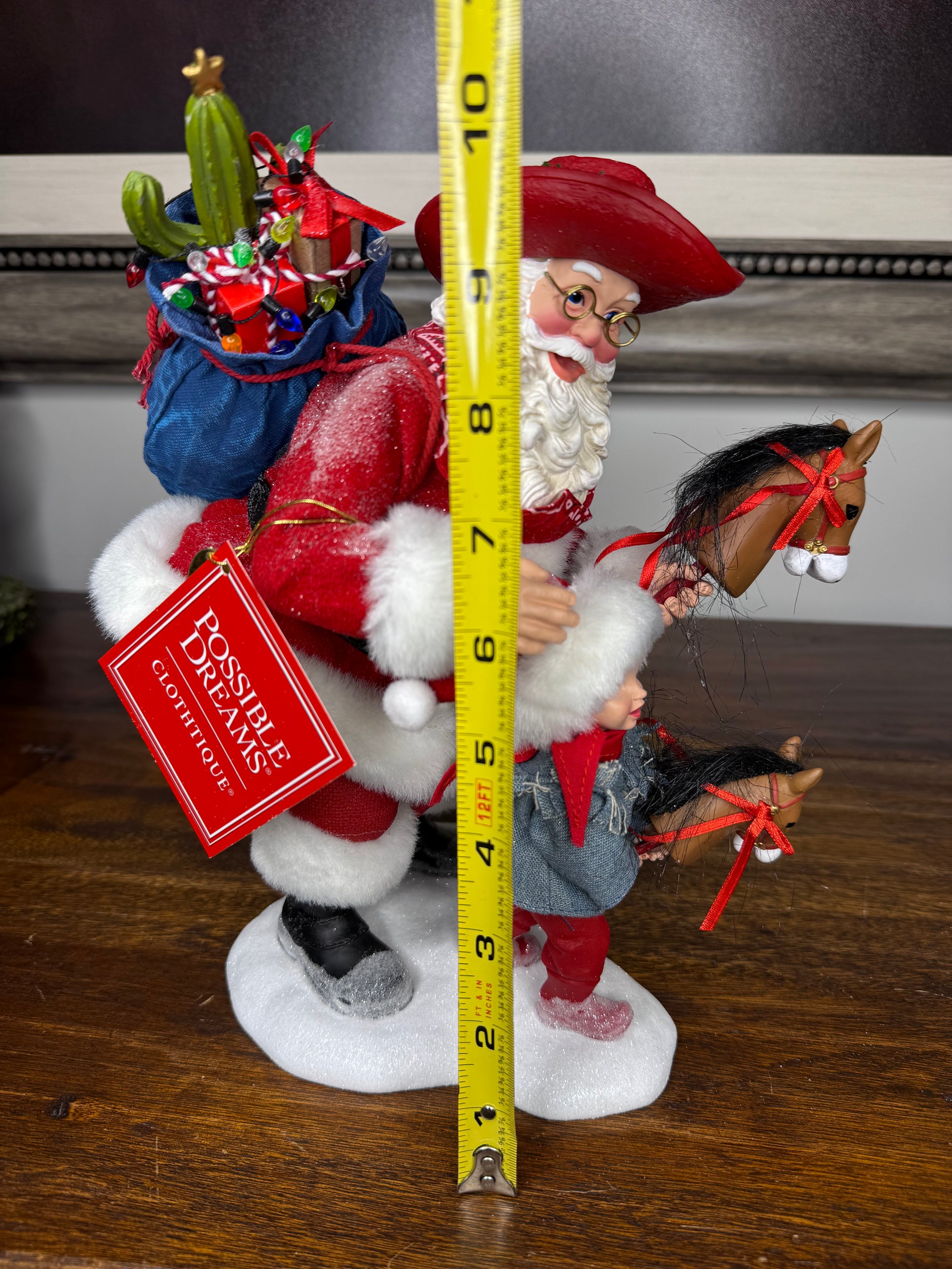 Dept 56 Possible Dreams Round Up Santa NIB