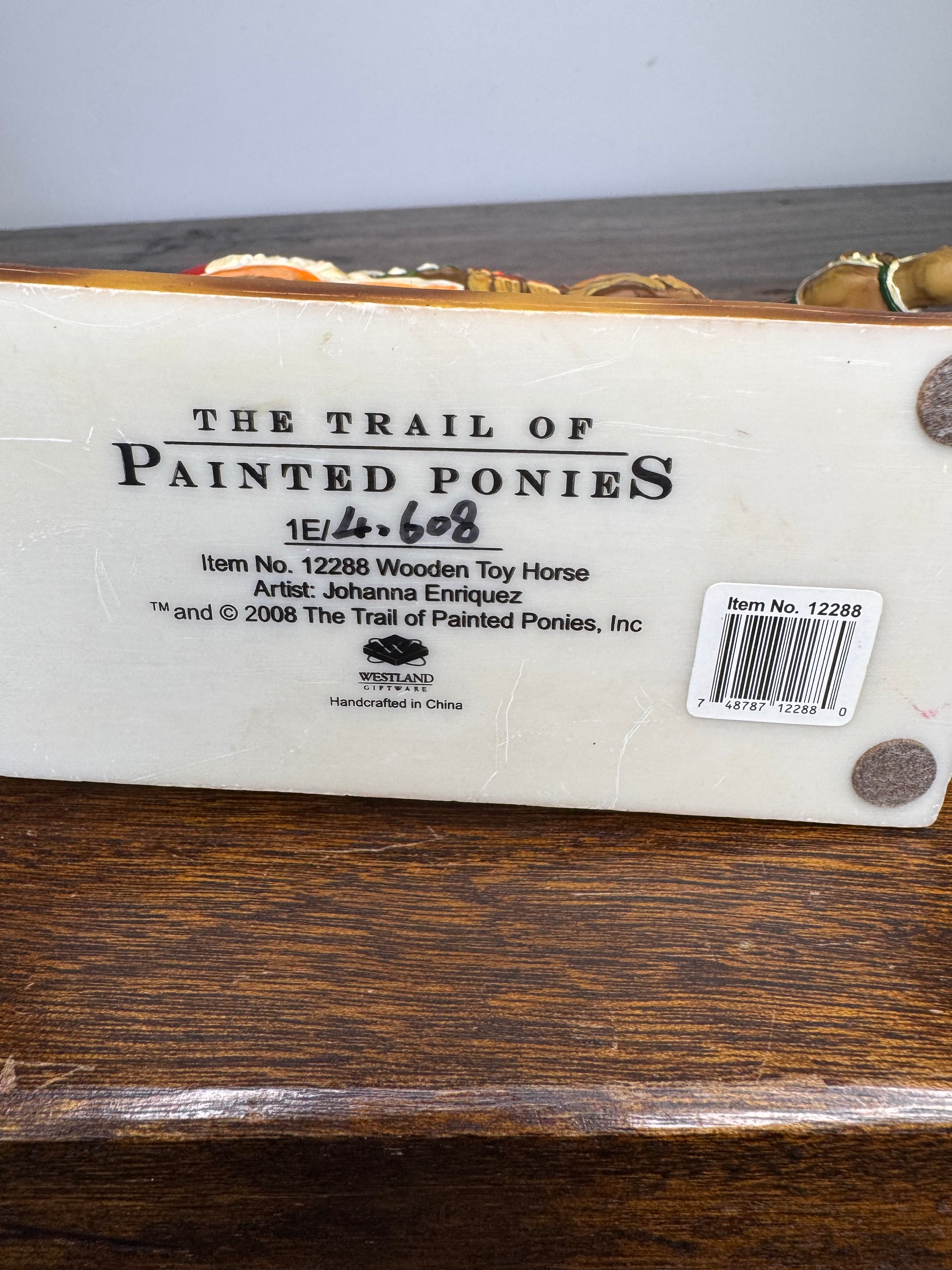 Vintage 1st Edition 2008 Trail of Painted Ponies "Wooden Toy Horse" w/Original Box