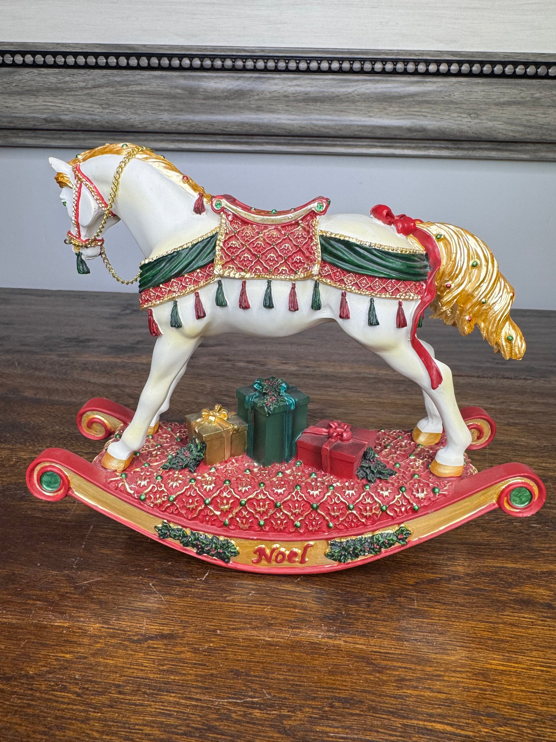Vintage 1st Edition Trail of Painted Ponies "Noel" Christmas Rocking Horse w/ Original Box