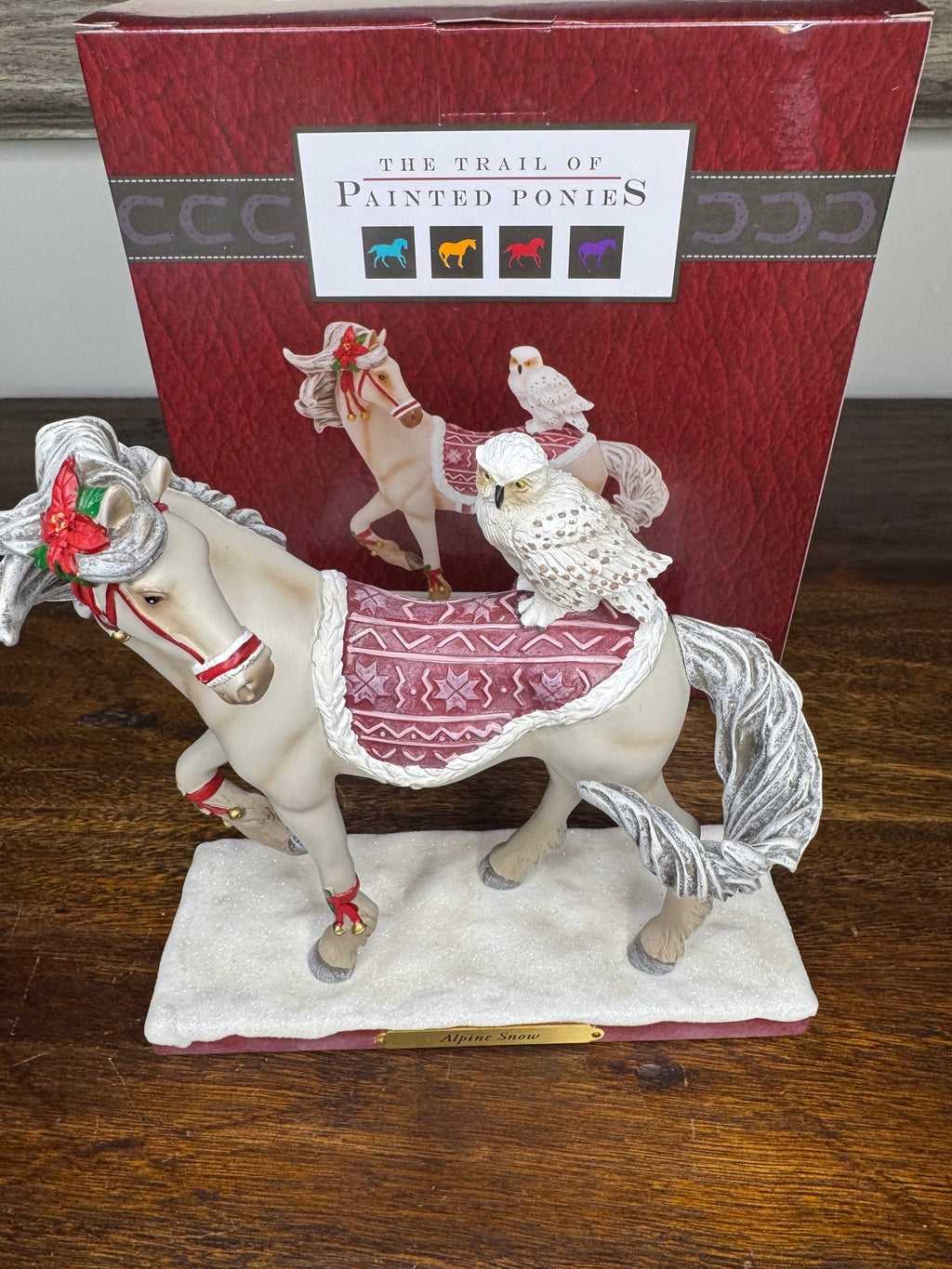 New Trail of Painted Ponies Alpine Snow Figurine