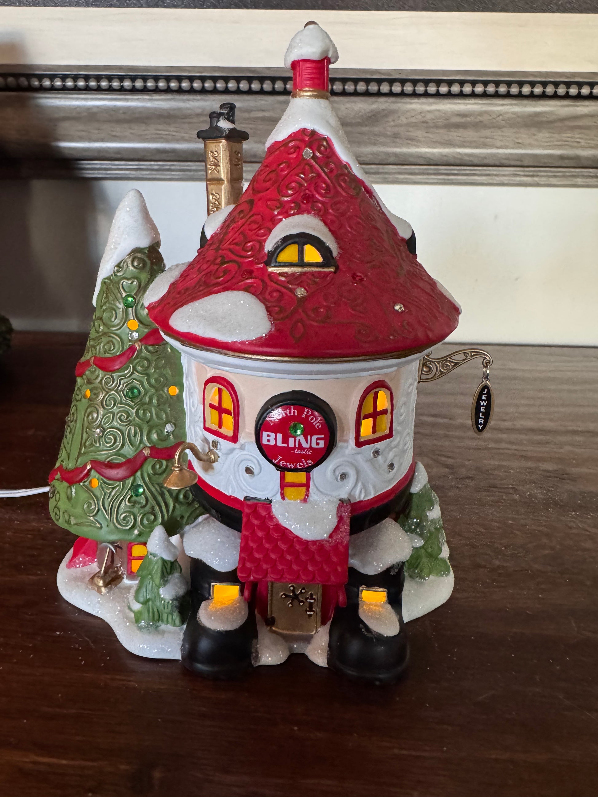 New Dept 56 Snow Village "Blingtastic Jewlers" Light Up Building