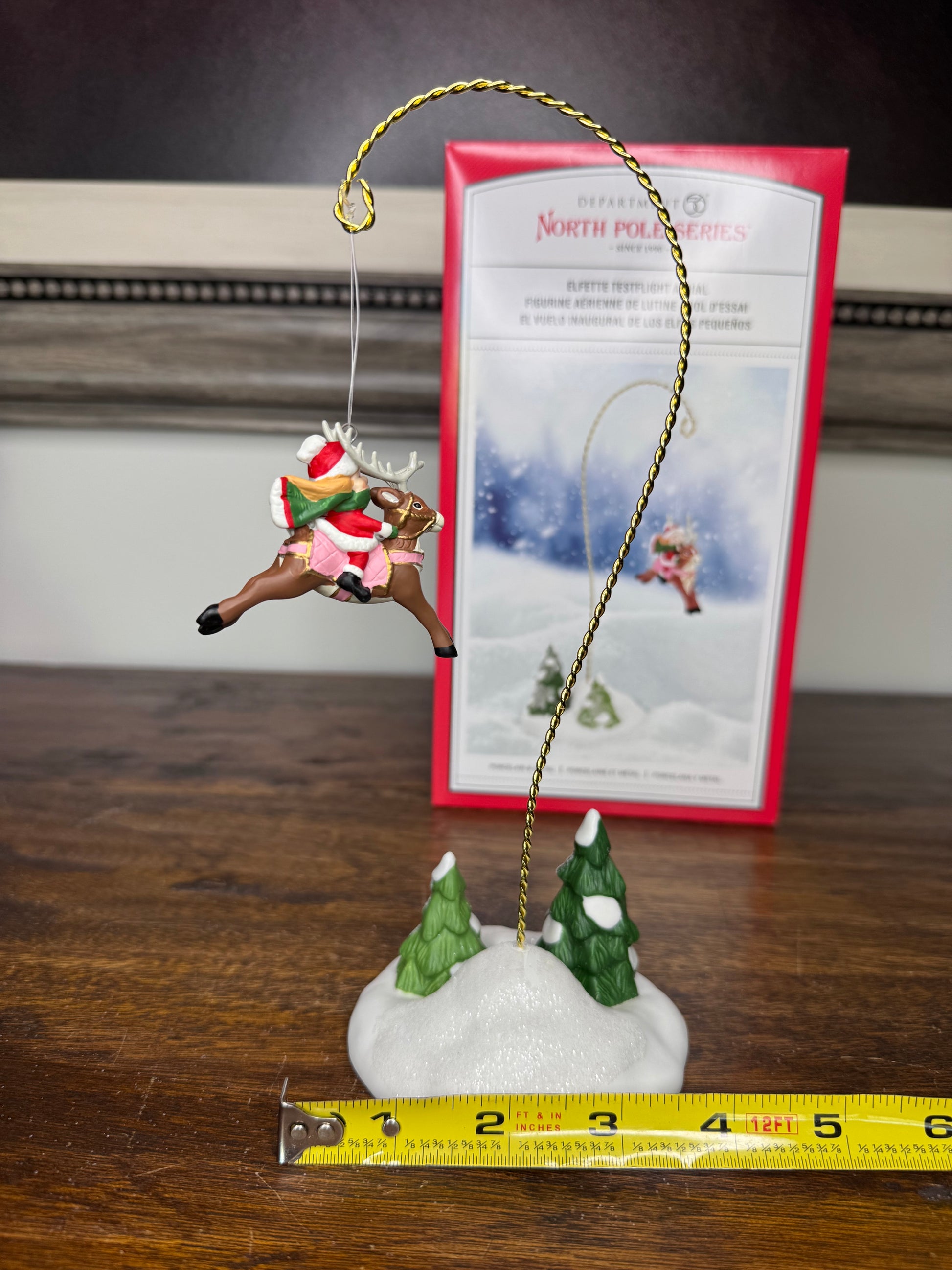 New Dept 56 North Pole Village Accessory "Elfette TestFlight Ariel"