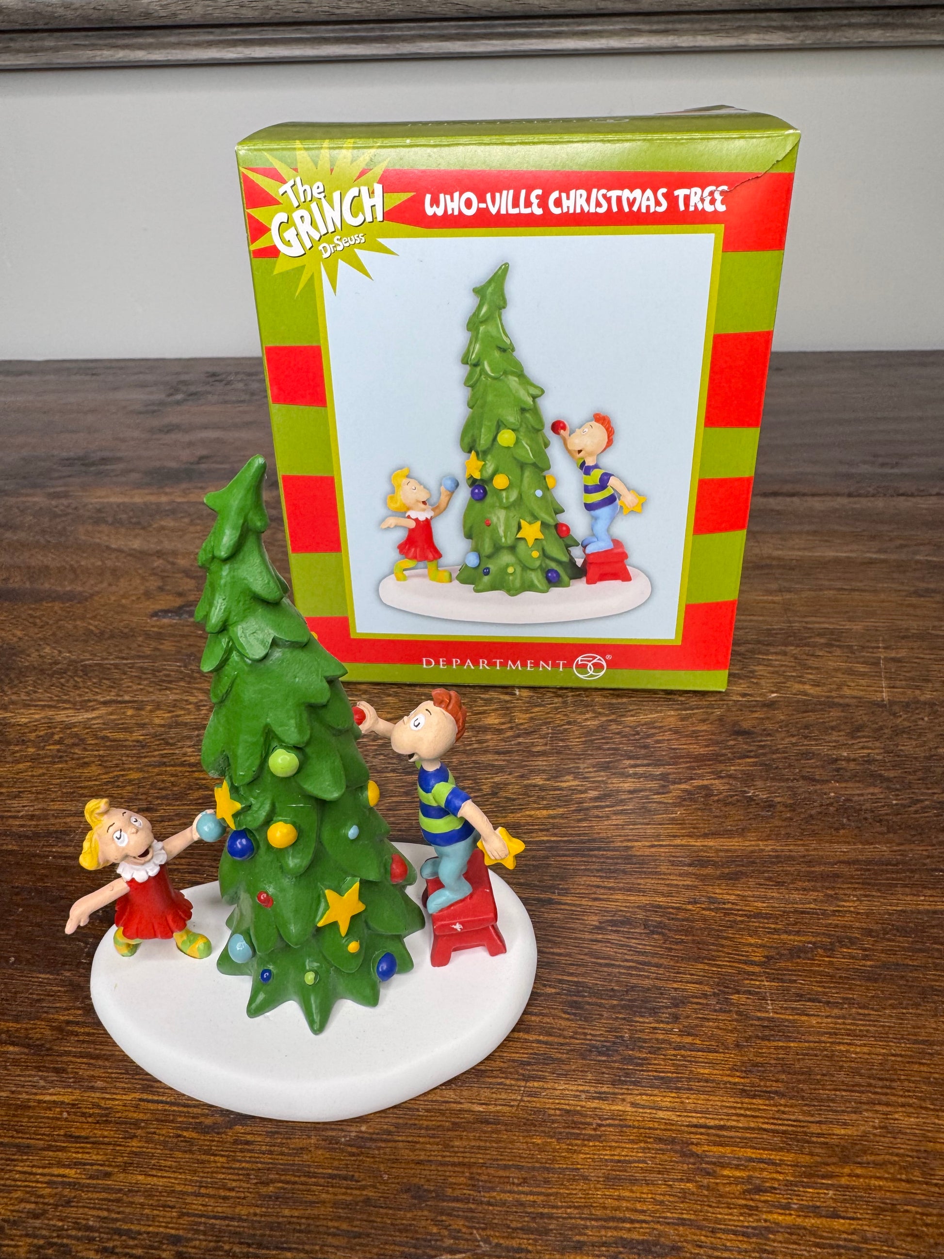 New Dept 56 Grinch Village Accessory "Who-Ville Christmas Tree"