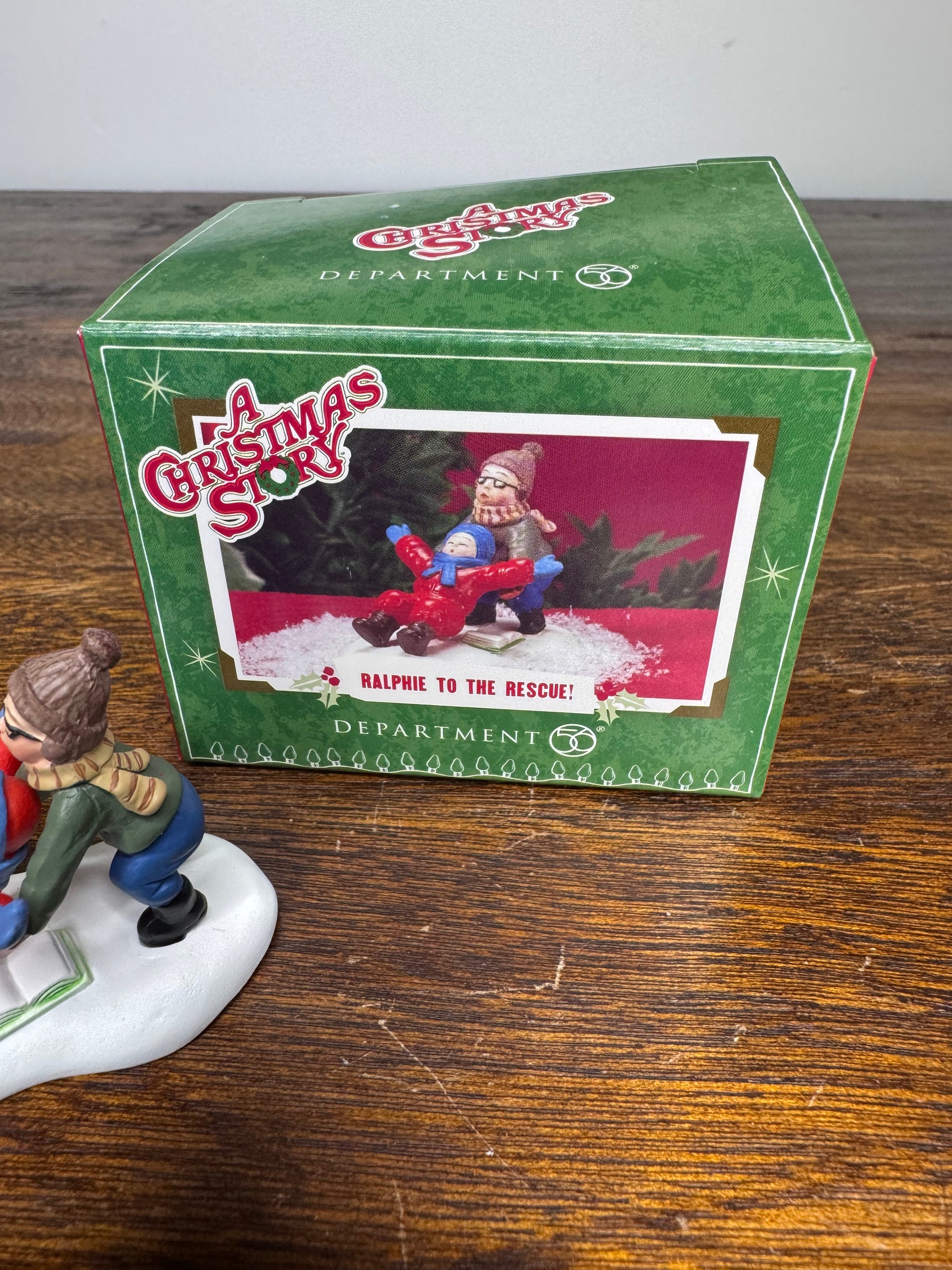 New Dept 56 A Christmas Story Village Accessory "Ralphie To The Rescue"