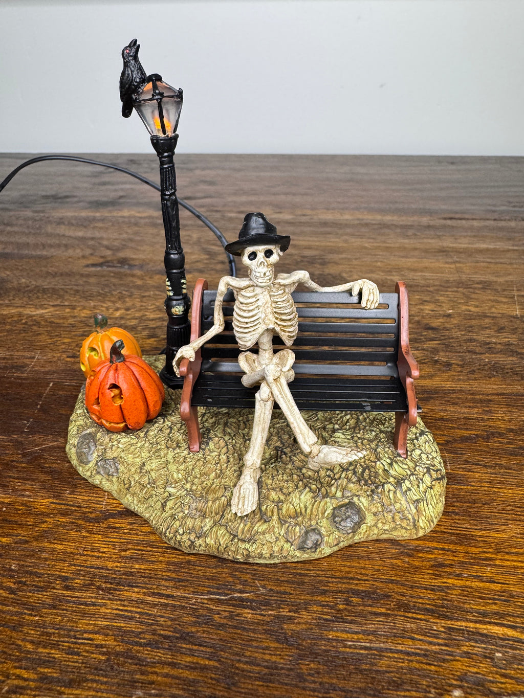 New Dept 56 Snow Village Halloween "Resting My Bones" Light Up Accessory
