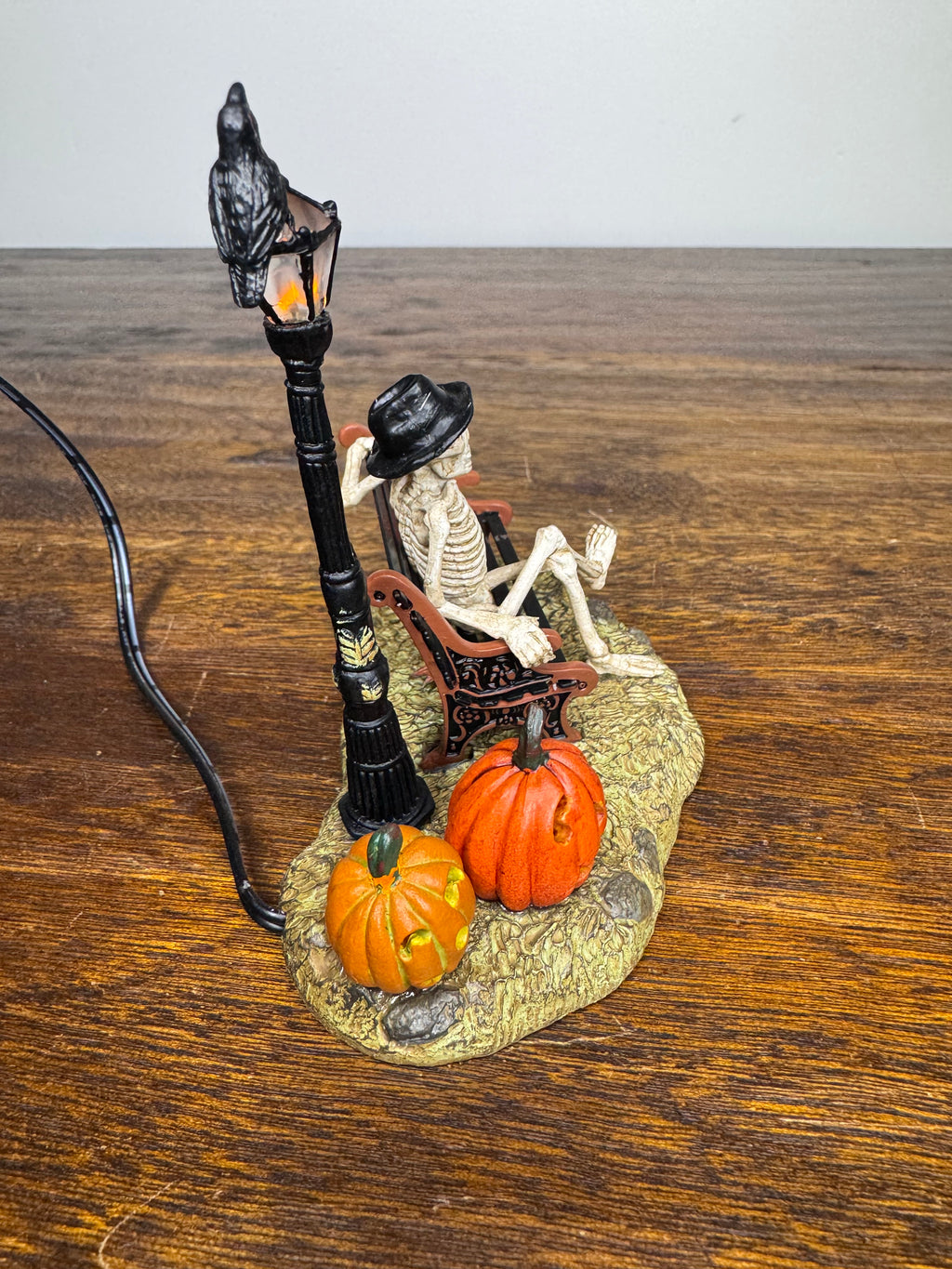 New Dept 56 Snow Village Halloween "Resting My Bones" Light Up Accessory