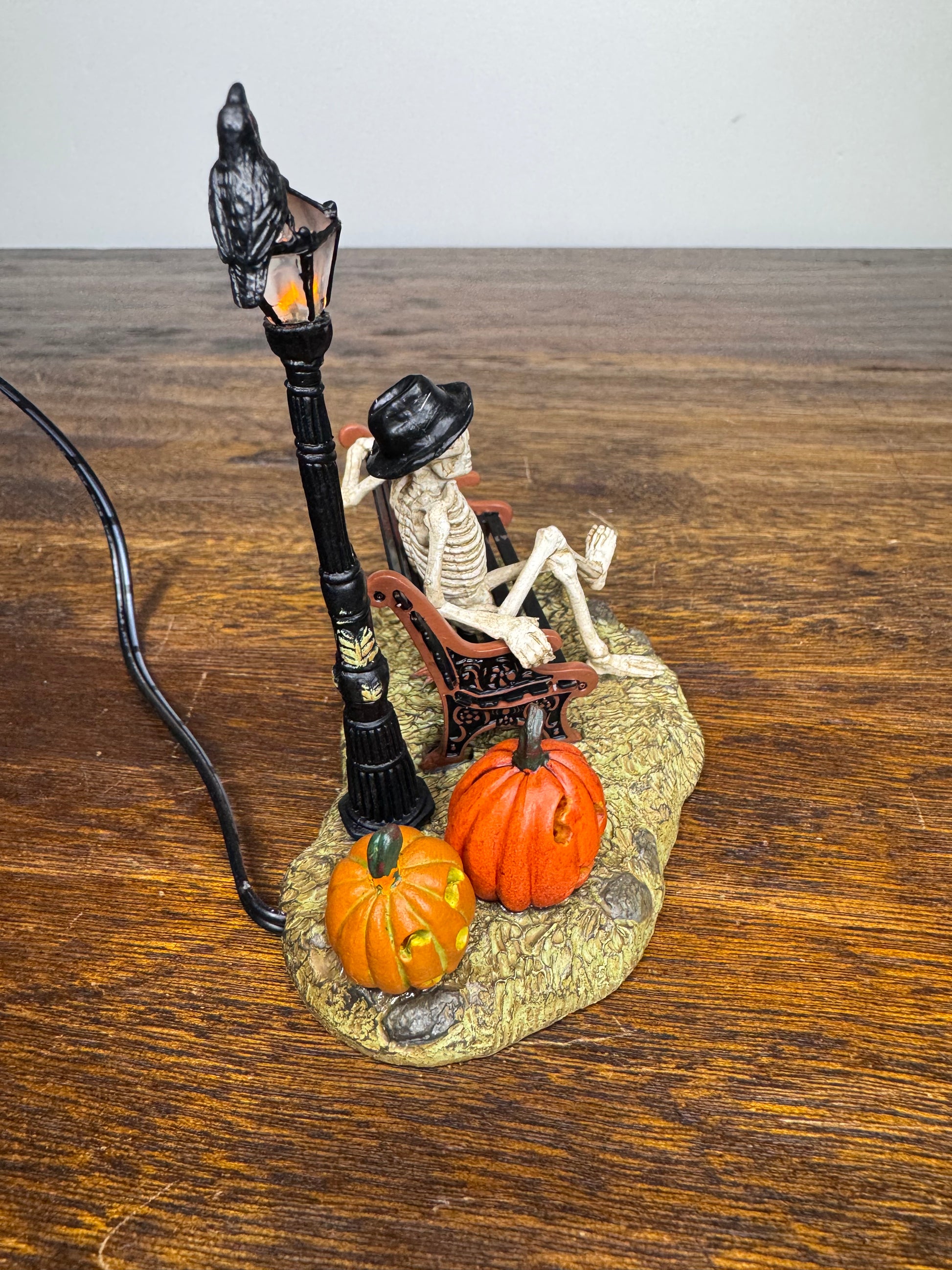 New Dept 56 Snow Village Halloween "Resting My Bones" Light Up Accessory