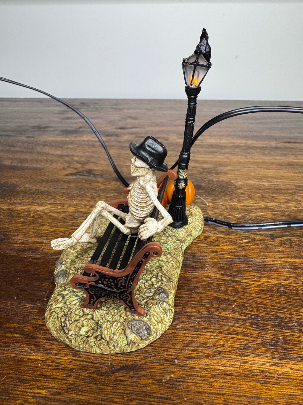 New Dept 56 Snow Village Halloween "Resting My Bones" Light Up Accessory