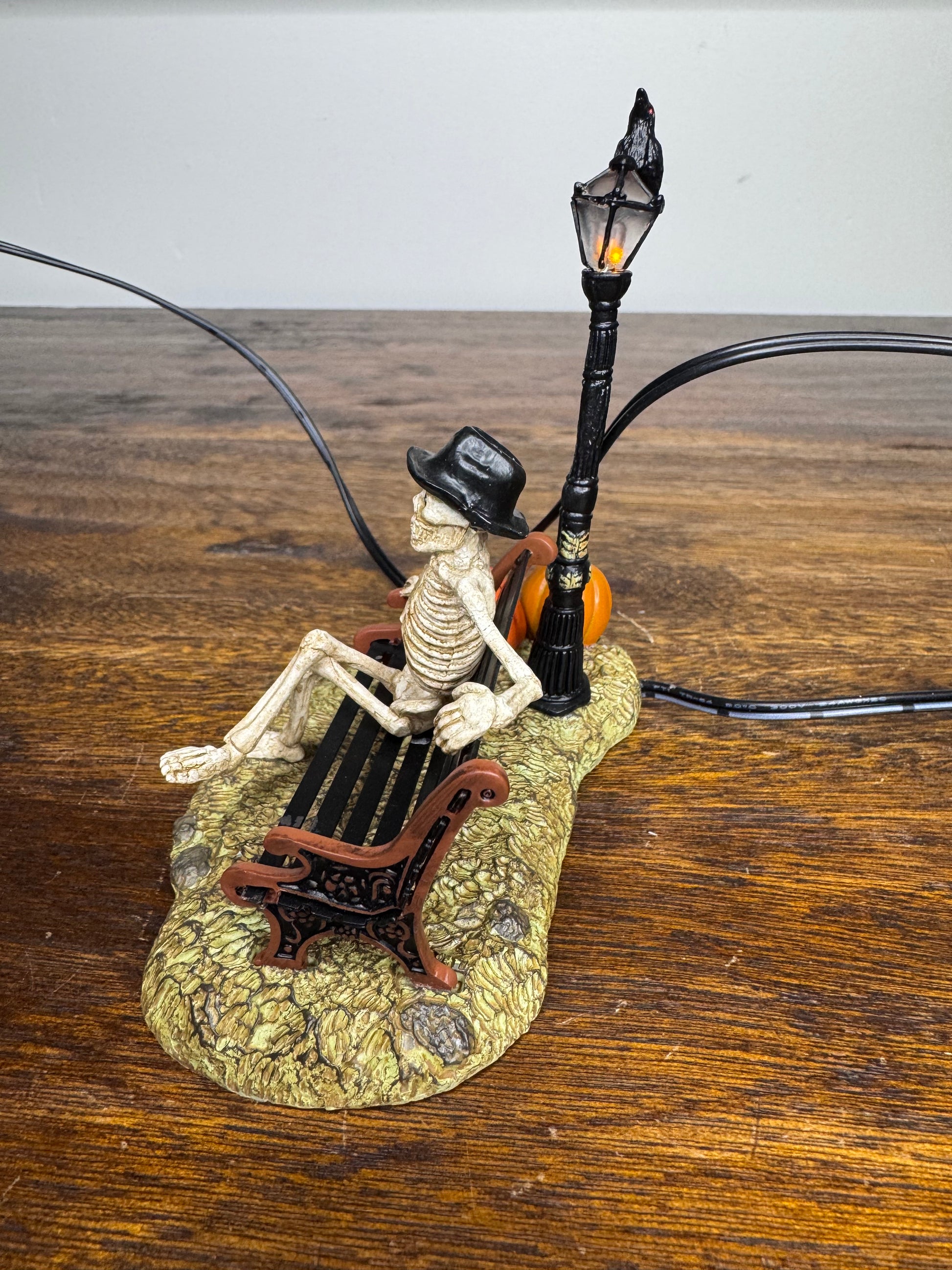 New Dept 56 Snow Village Halloween "Resting My Bones" Light Up Accessory