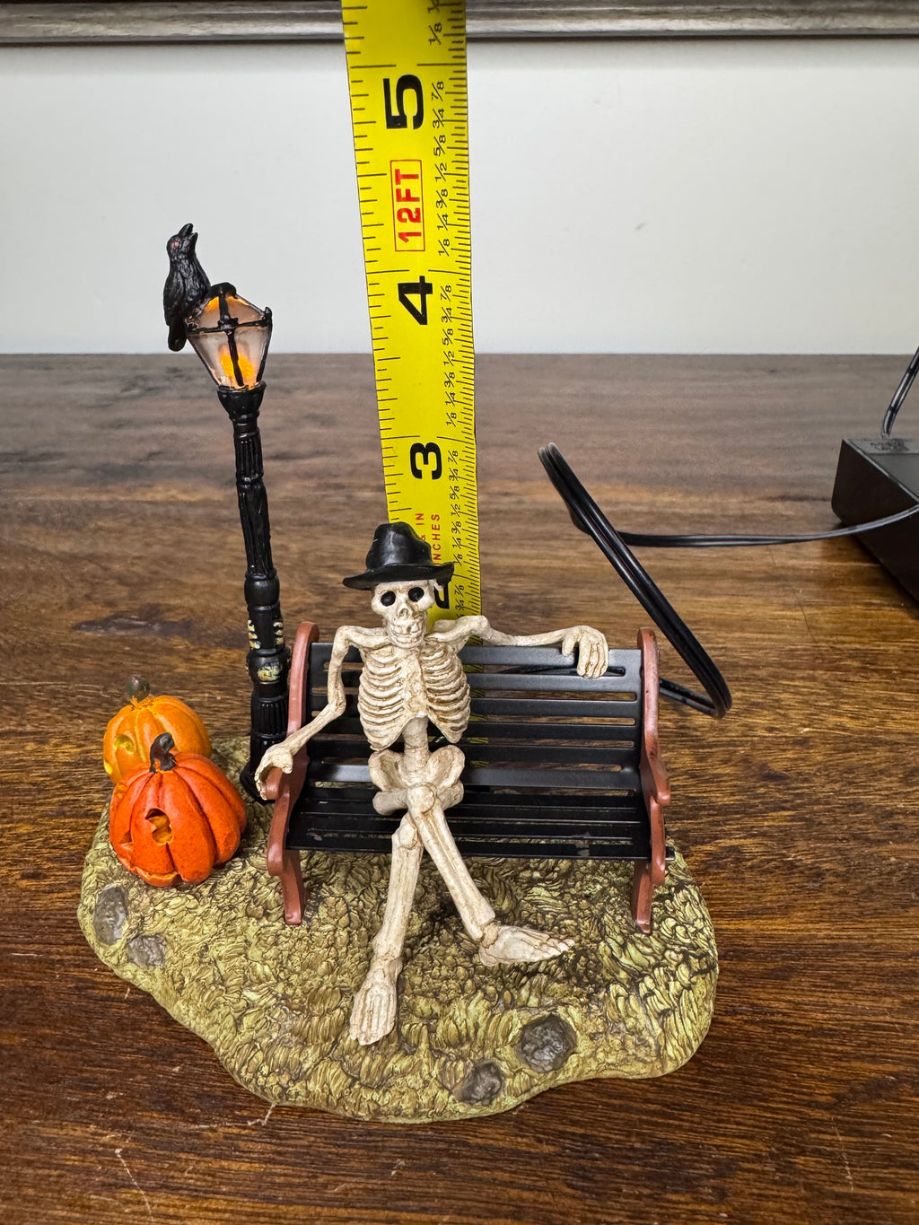 New Dept 56 Snow Village Halloween "Resting My Bones" Light Up Accessory