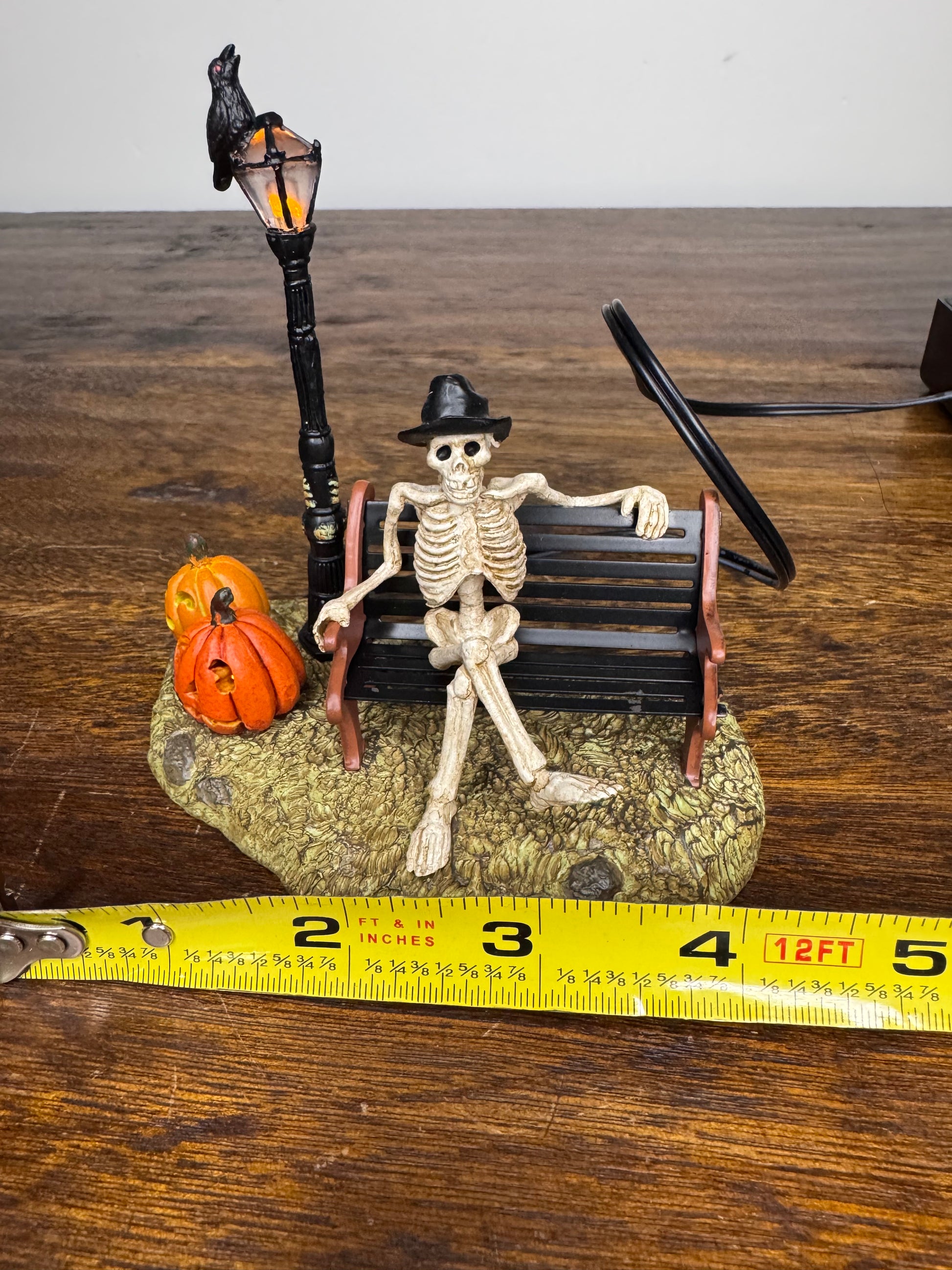 New Dept 56 Snow Village Halloween "Resting My Bones" Light Up Accessory