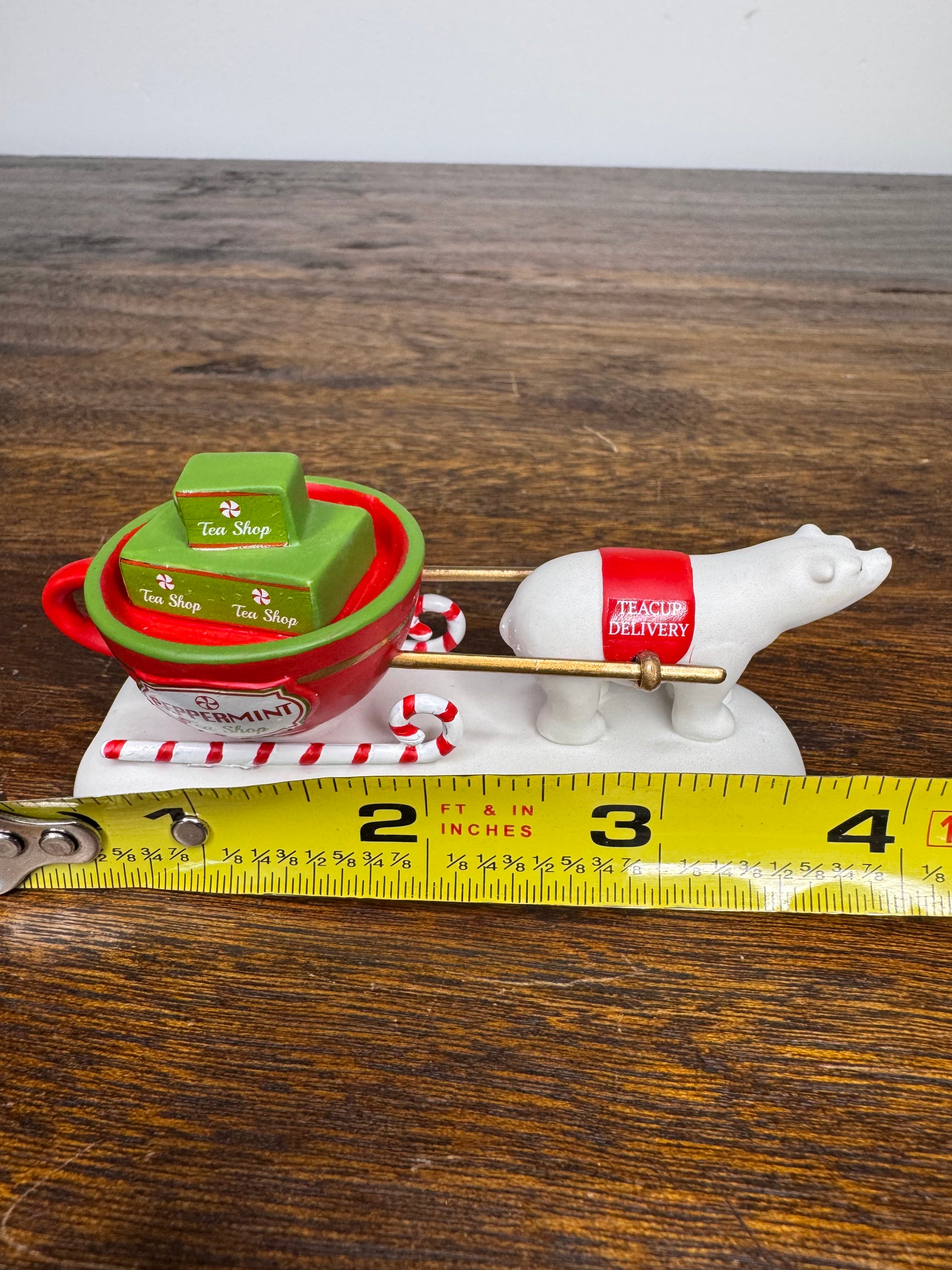 New Dept 56 North Pole Village Accessory "Teacup Delivery Service"