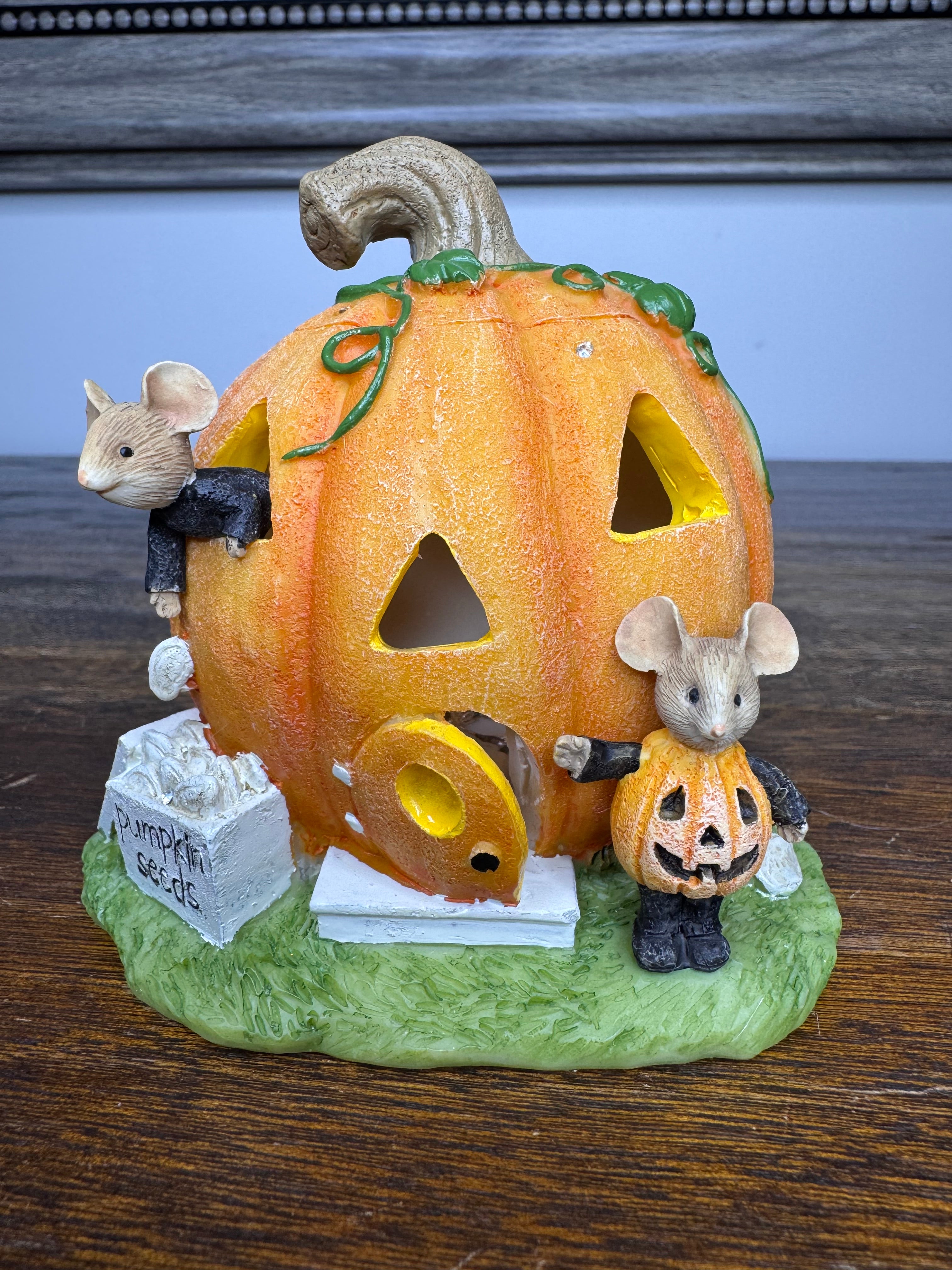 New Tails With Heart Jack-O- Lantern House