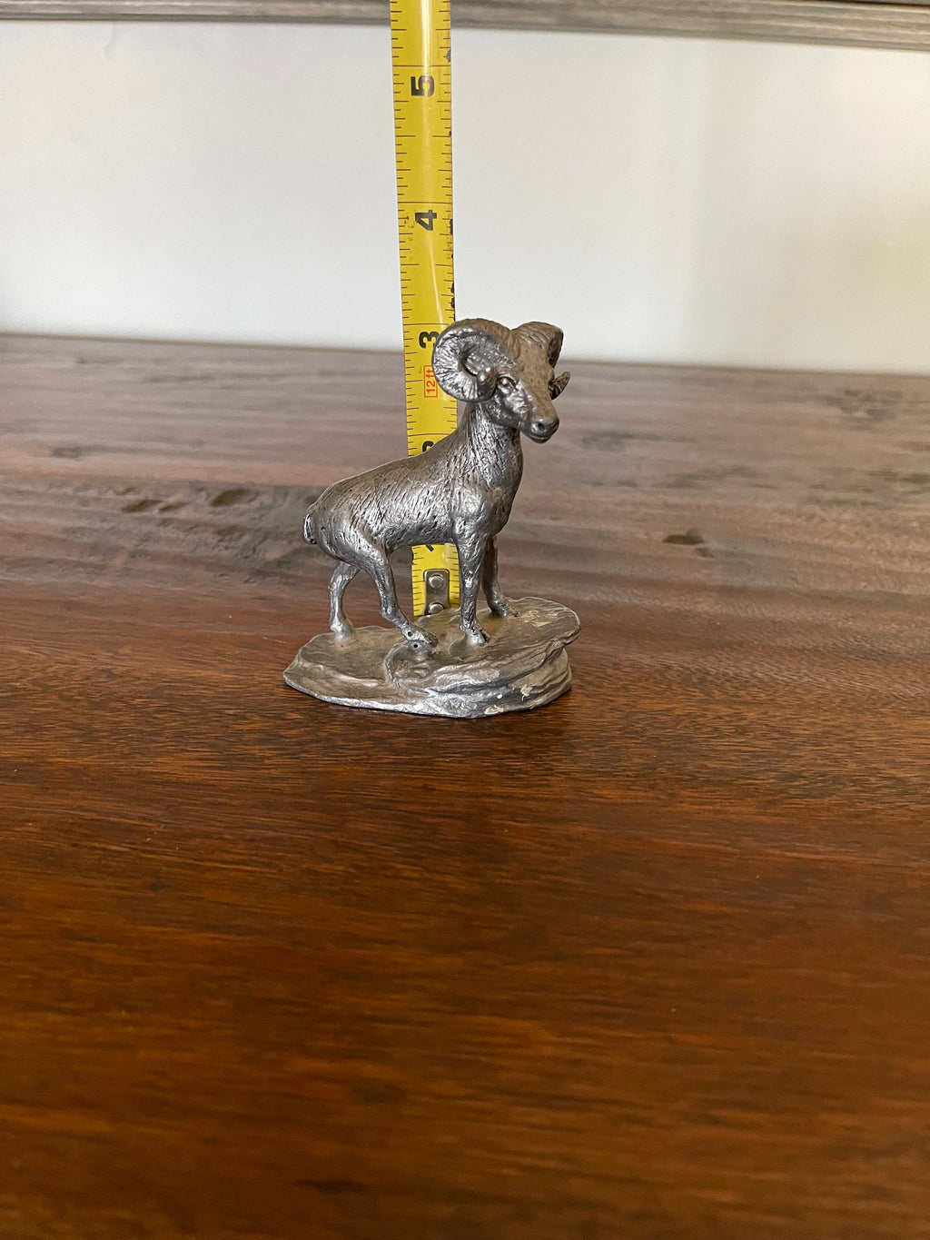 Pewter Ram figurine