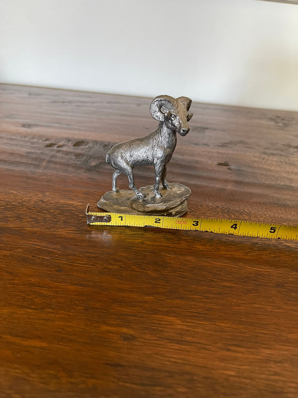 Pewter Ram figurine